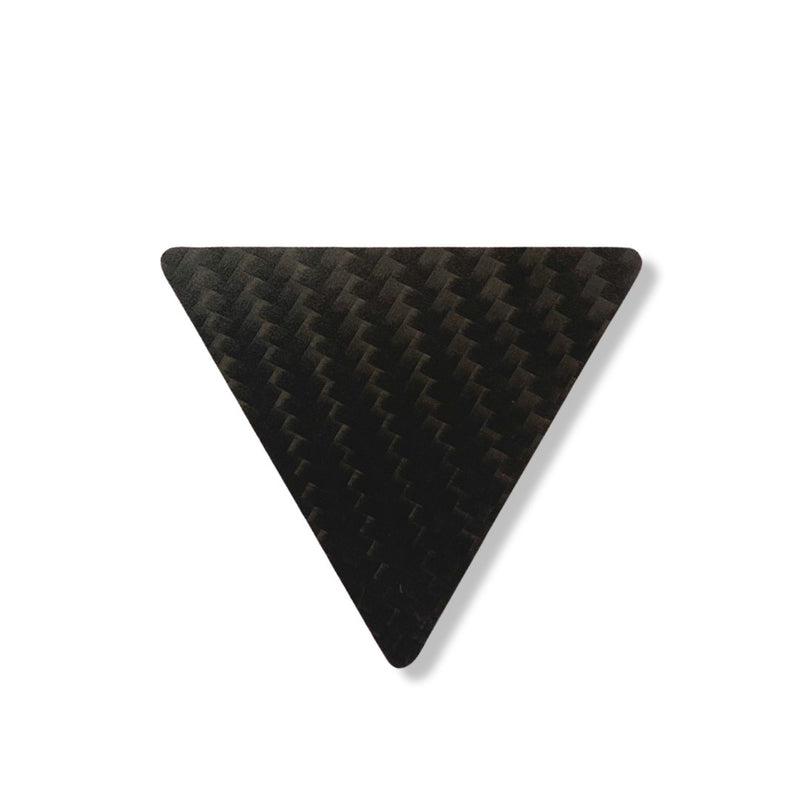 Hack Karte aus echter Carbonfaser im Dreieck-Format-Zieh und Hack Karte schwarz stabil und elegant aus Carbon