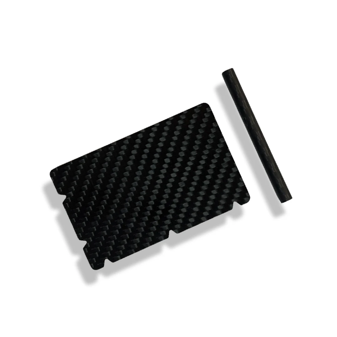 Carbon Röhrchen Set – Inkl. Hack-Karte mit 5 Einkerbungen - from DieBallerei