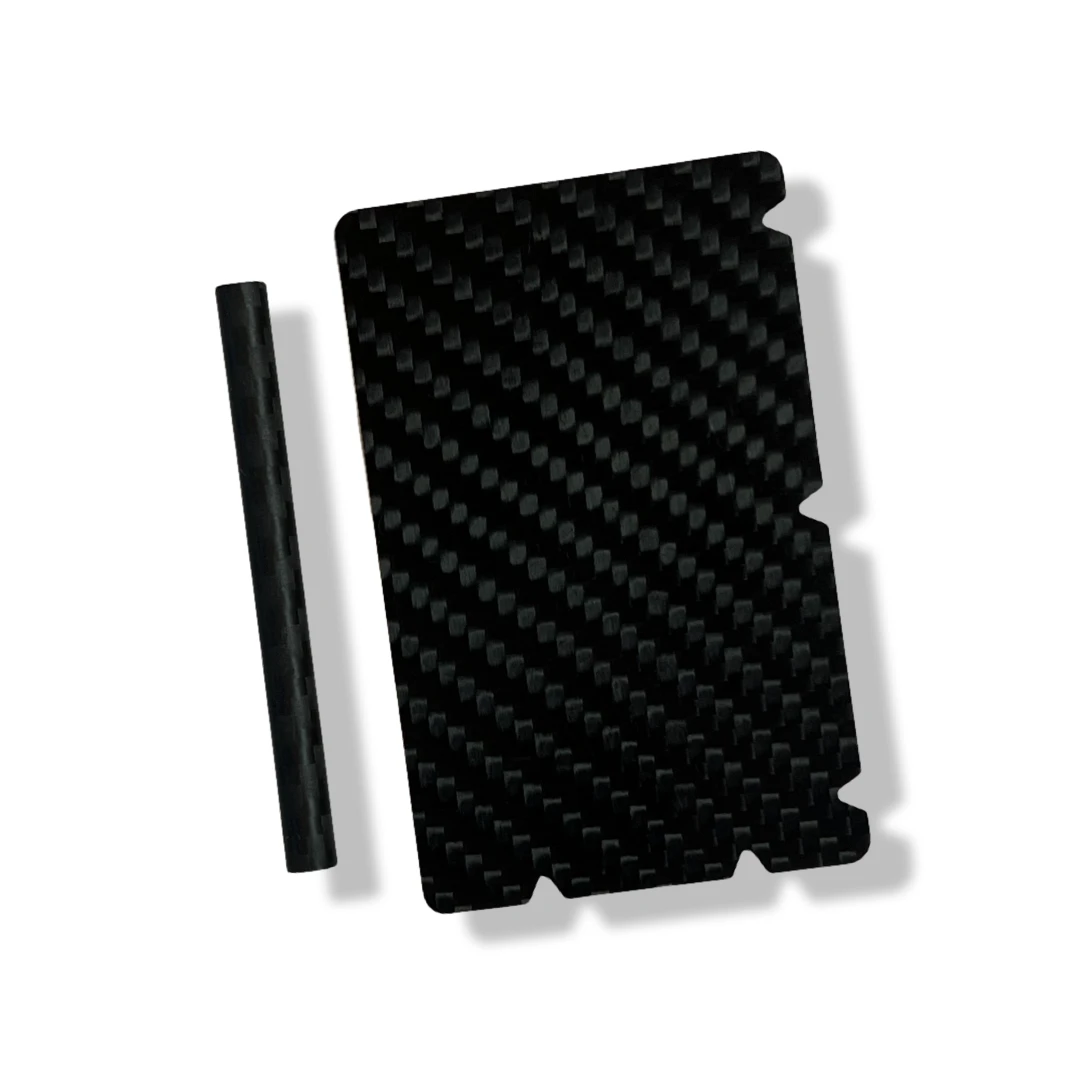 Carbon Röhrchen Set – Inkl. Hack-Karte mit 5 Einkerbungen - from DieBallerei