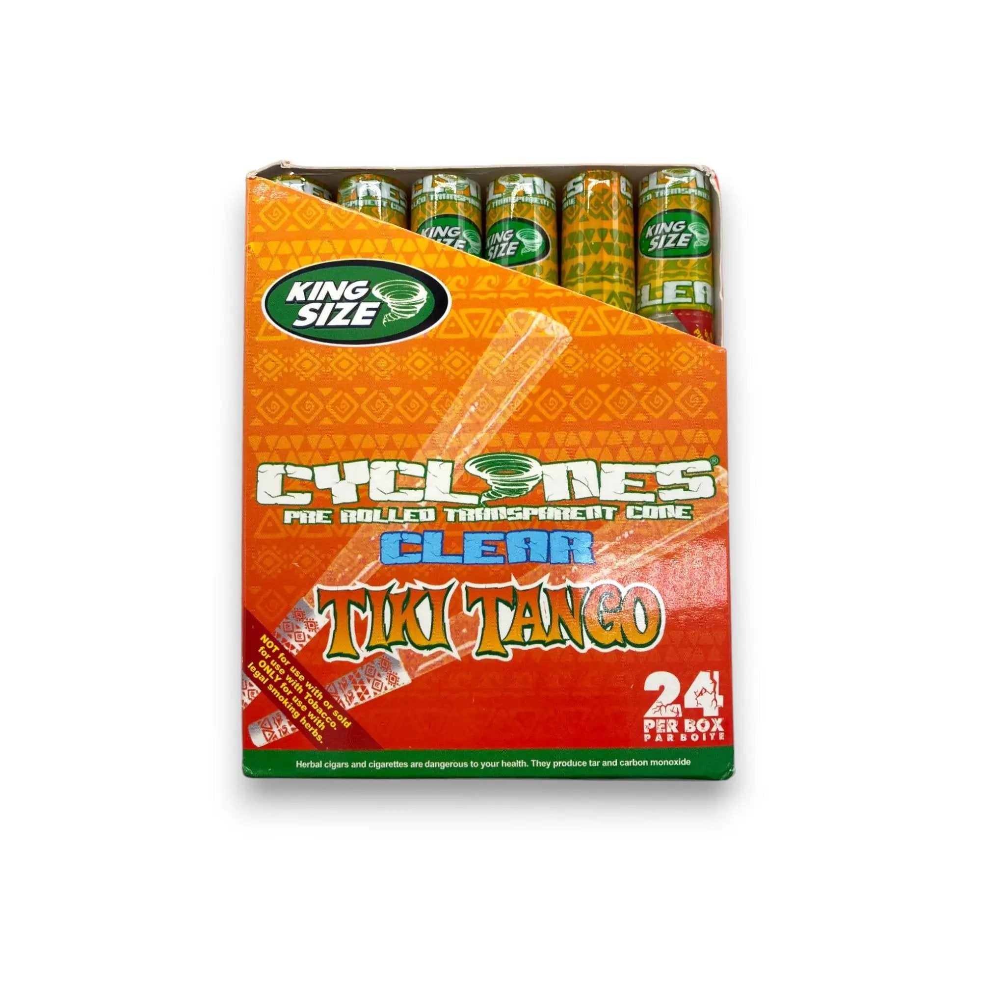 Cyclones CLEAR – Durchsichtige Zellulose Cones mit Kokosnuss-Geschmack + Tip - Joint from DieBallerei