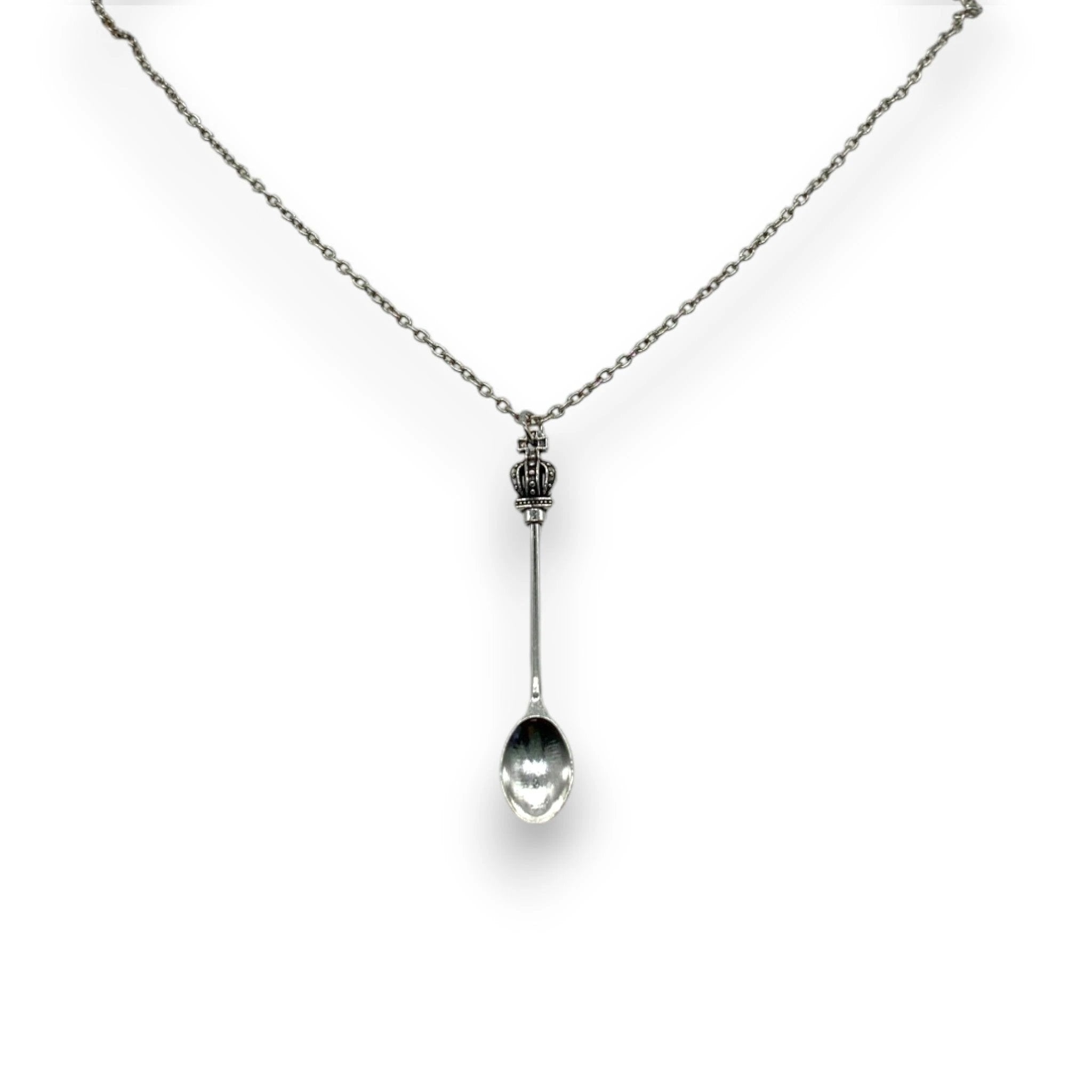 Eleganter Mini-Löffel Anhänger mit 45 cm Silber Halskette - Anhänger from DieBallerei