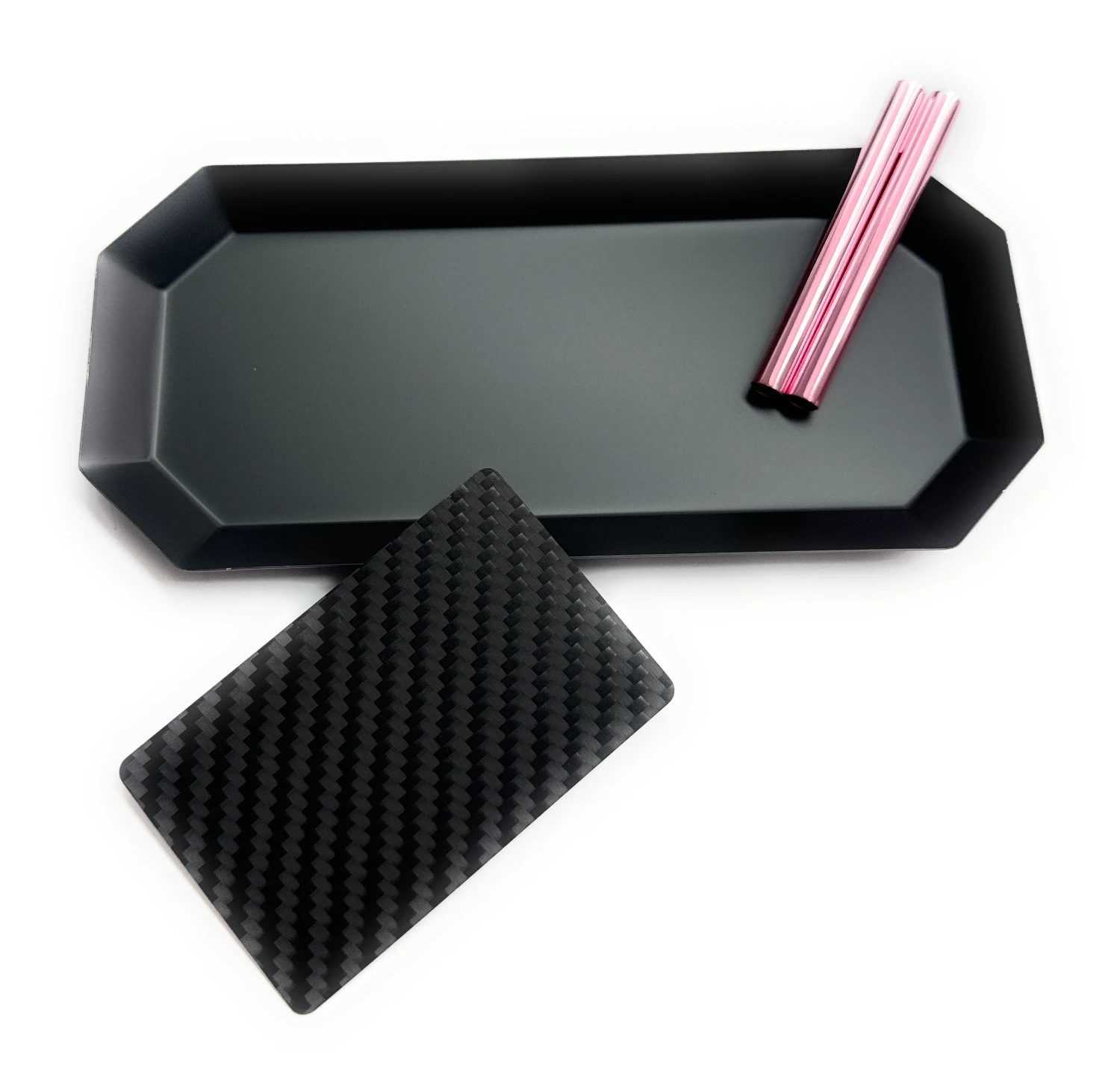 Set „Schwarz Matt/Pink Oktogon“ – Stylisch & hochwertig! - from DieBallerei