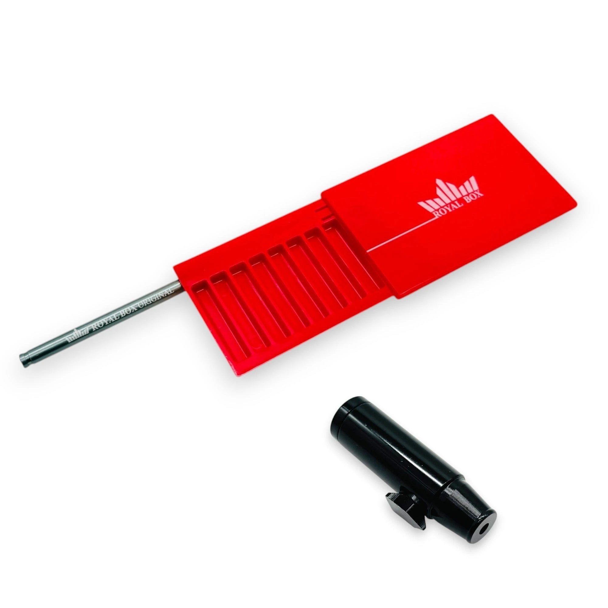 'Royal Box' mit integriertem Röhrchen in Rot inkl. Dosierer - from DieBallerei