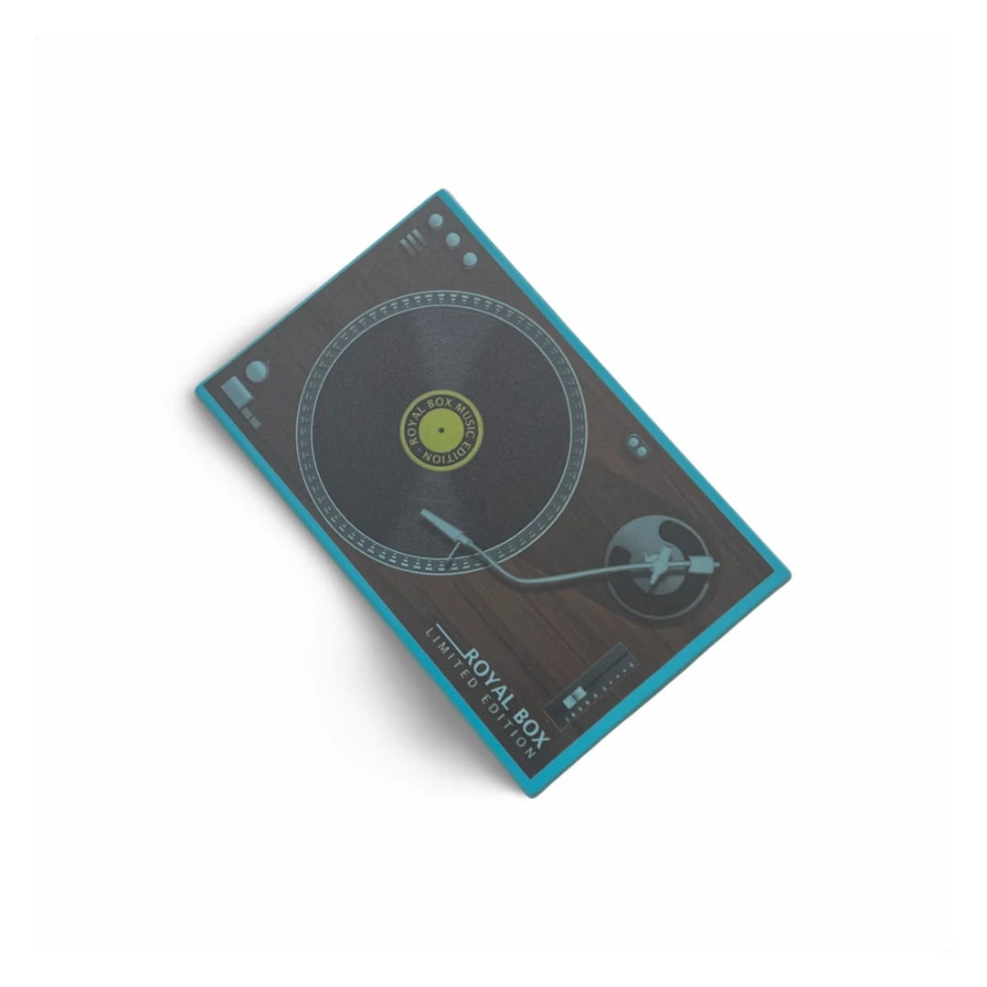 „Royal Box“ – Coole Aufbewahrungsbox Ibiza im Plattenteller-Design Blau - from DieBallerei
