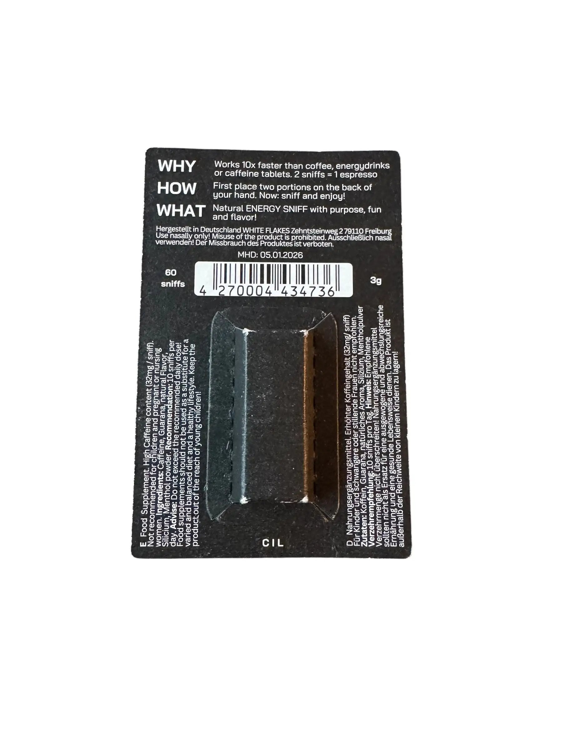 White Flakes Energy Sniff – Dein Energie-Kick für den Alltag 6 fruchtige Sorten - from DieBallerei