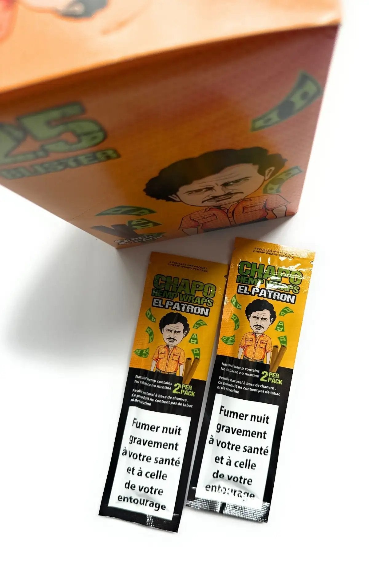 Chapo Hemp Wraps – Tabakfrei, Aromatisch & Perfekt für Blunts Orange/Pfirsich - from DieBallerei