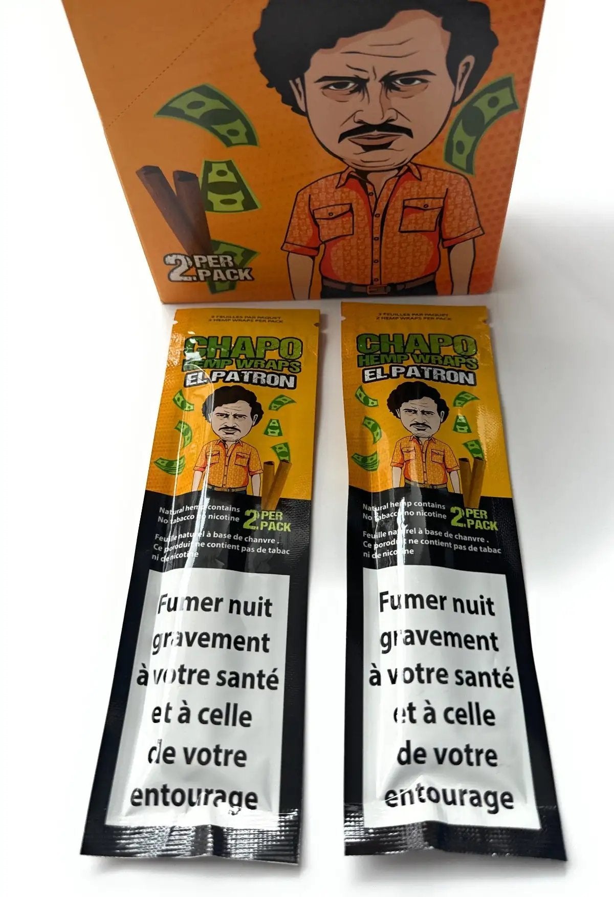 Chapo Hemp Wraps – Tabakfrei, Aromatisch & Perfekt für Blunts Orange/Pfirsich - from DieBallerei