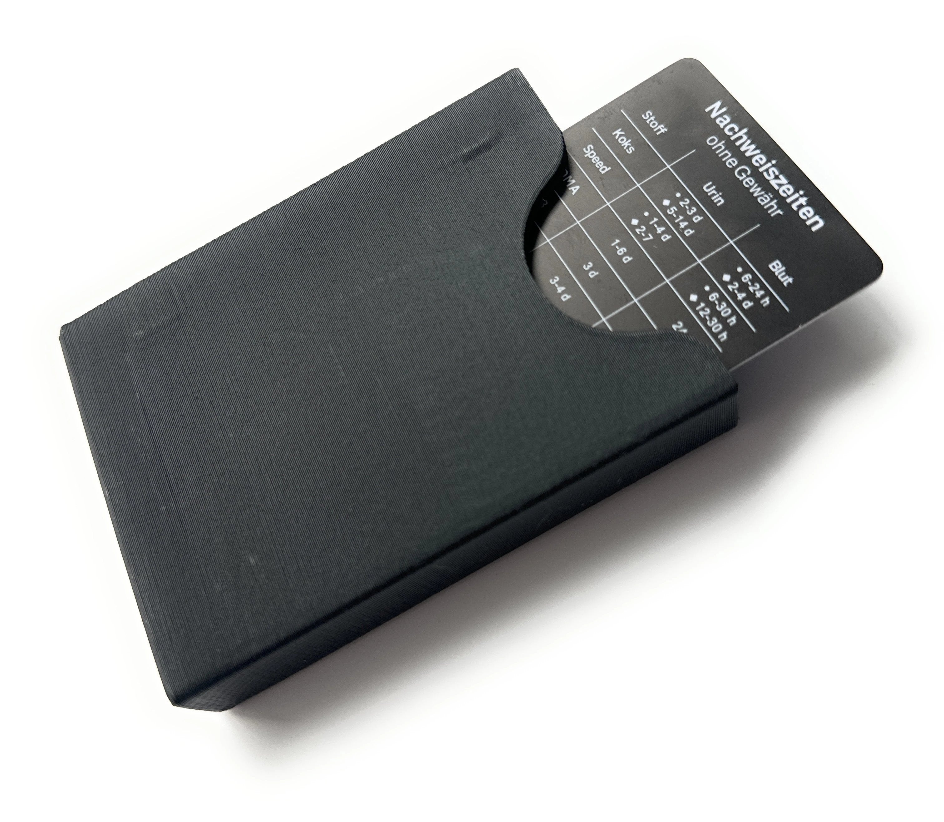 Die Ballerei Baller-Box – Schwarz/Gold mit Spiegel, Röhrchen & Hack-Karten - from DieBallerei