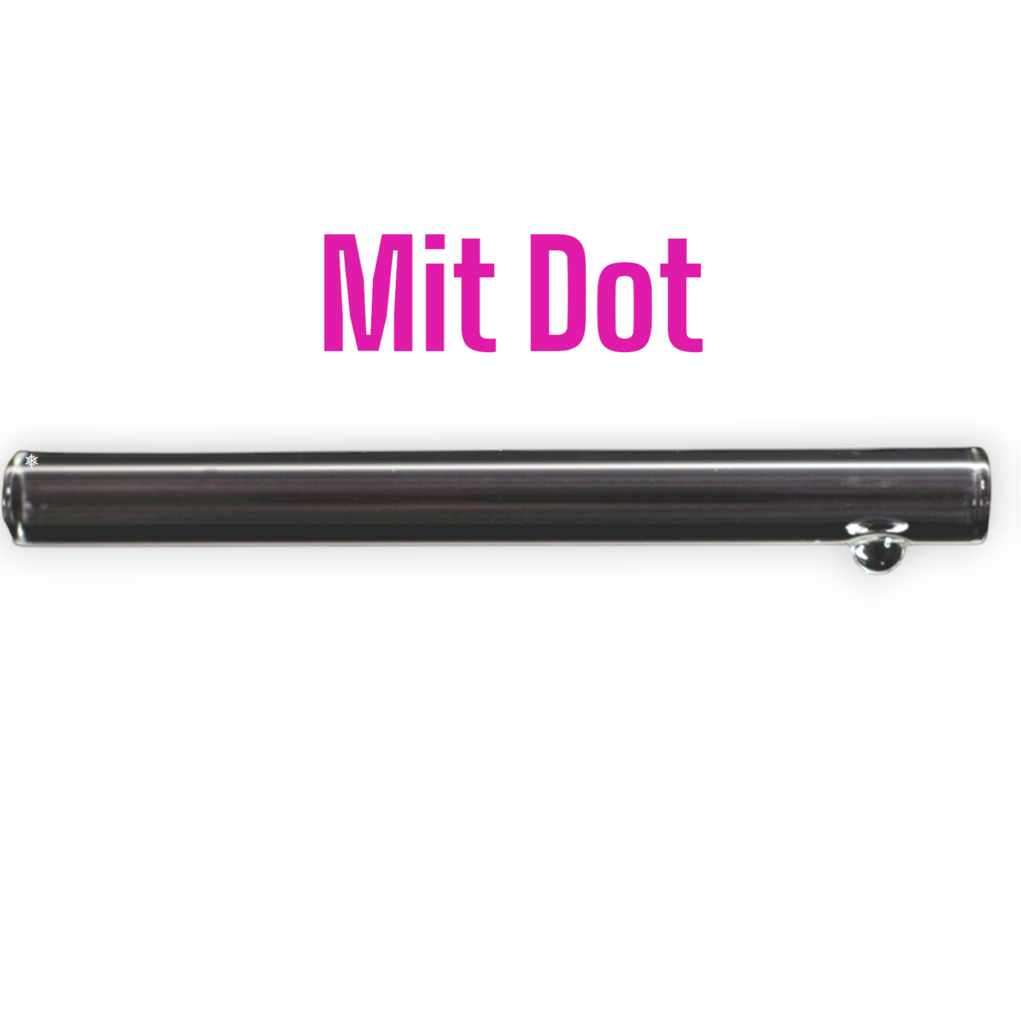 Individuelles SchneeRöhrchen mit Wunschgravur aus Glas - from DieBallerei