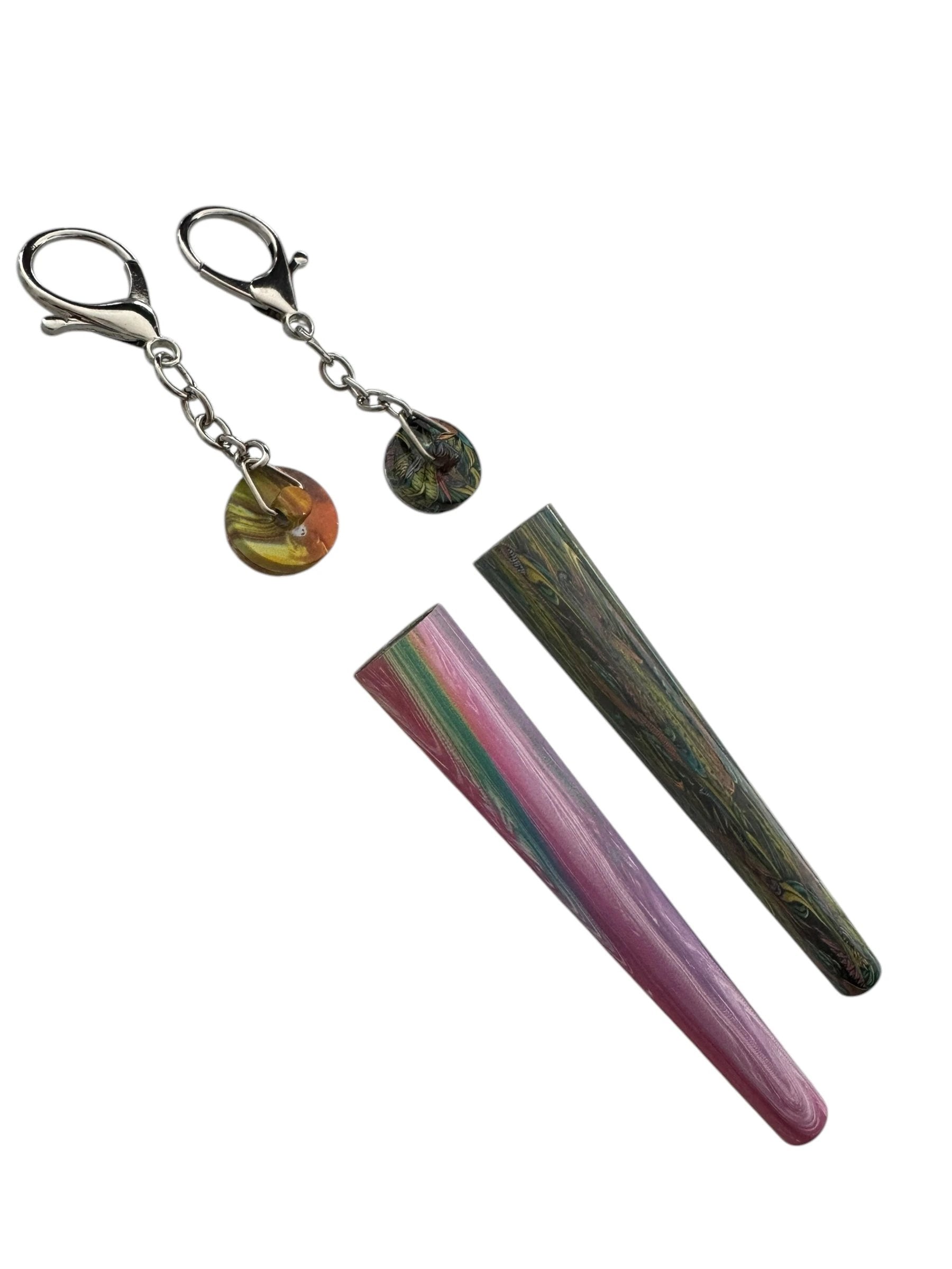 Joint Hülle mit Schlüsselanhänger für King Size – Batik Look - from DieBallerei