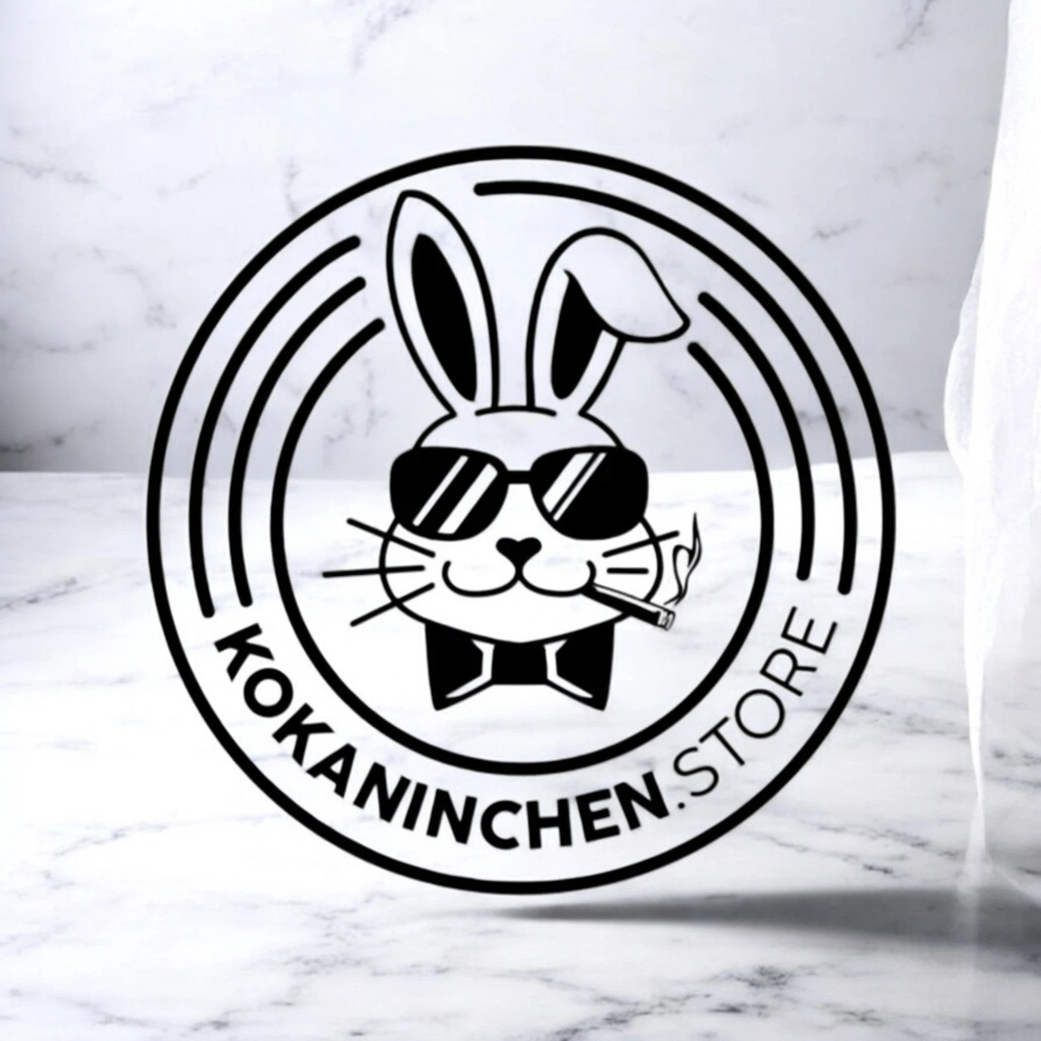 Kokaninchen Granit Untersetzer "Belvedere" hochwertige Aufbewahrungsschublade, Tassenuntersetzer, hochwertige Granitplatte - from DieBallerei