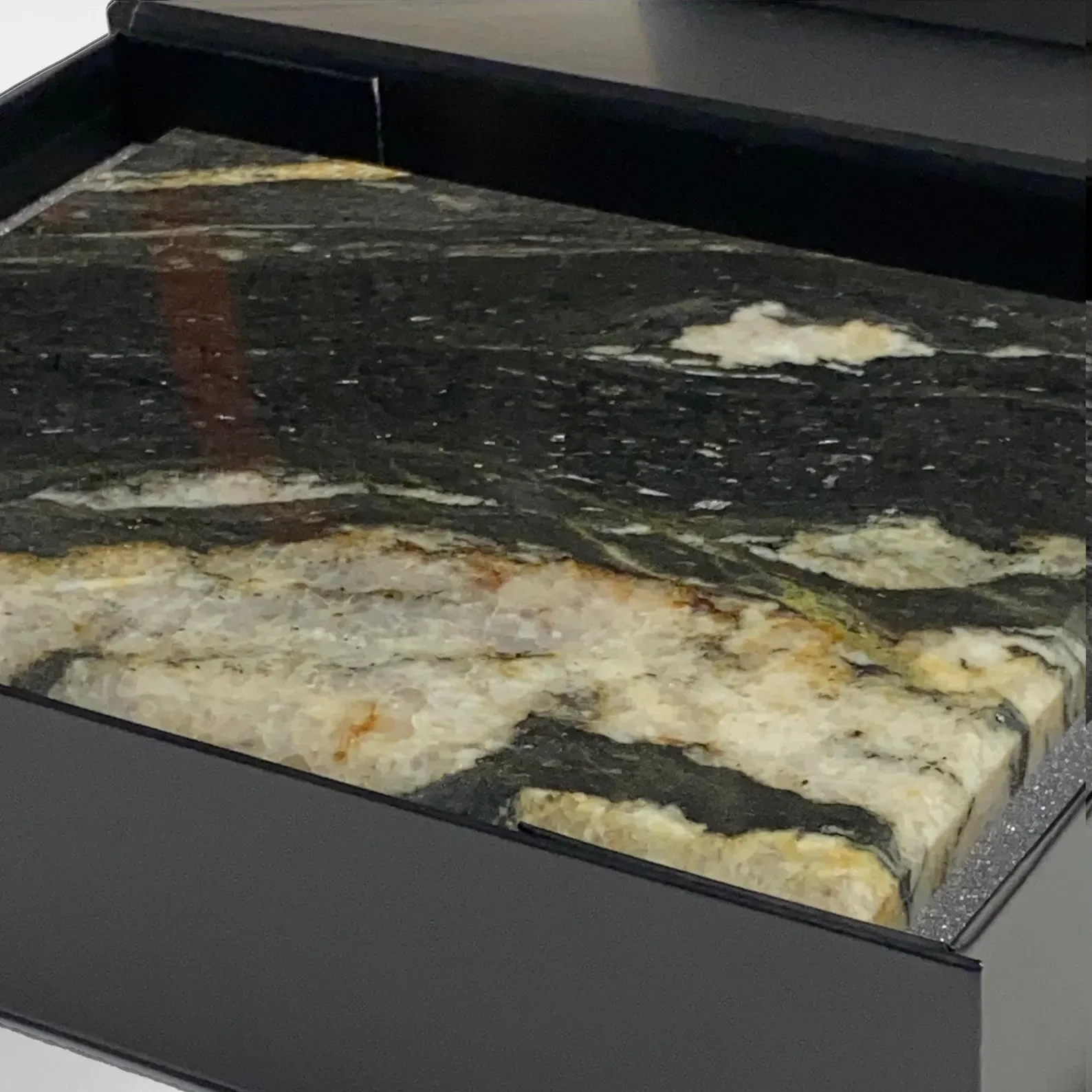 Kokaninchen Granit Untersetzer "Belvedere" hochwertige Aufbewahrungsschublade, Tassenuntersetzer, hochwertige Granitplatte - from DieBallerei