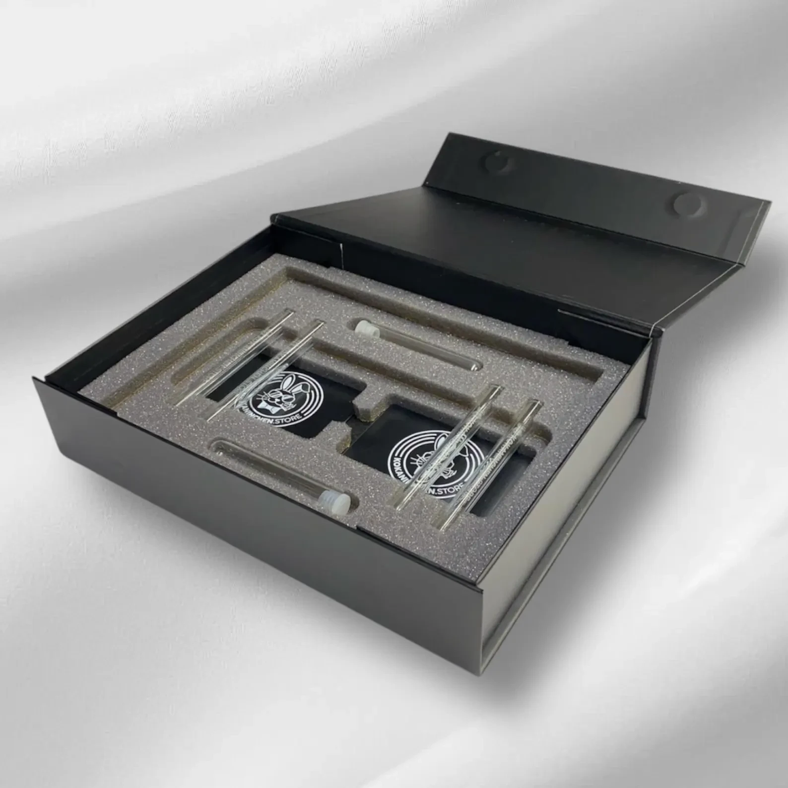 Kokaninchen Granit Untersetzer "Belvedere" hochwertige Aufbewahrungsschublade, Tassenuntersetzer, hochwertige Granitplatte - from DieBallerei