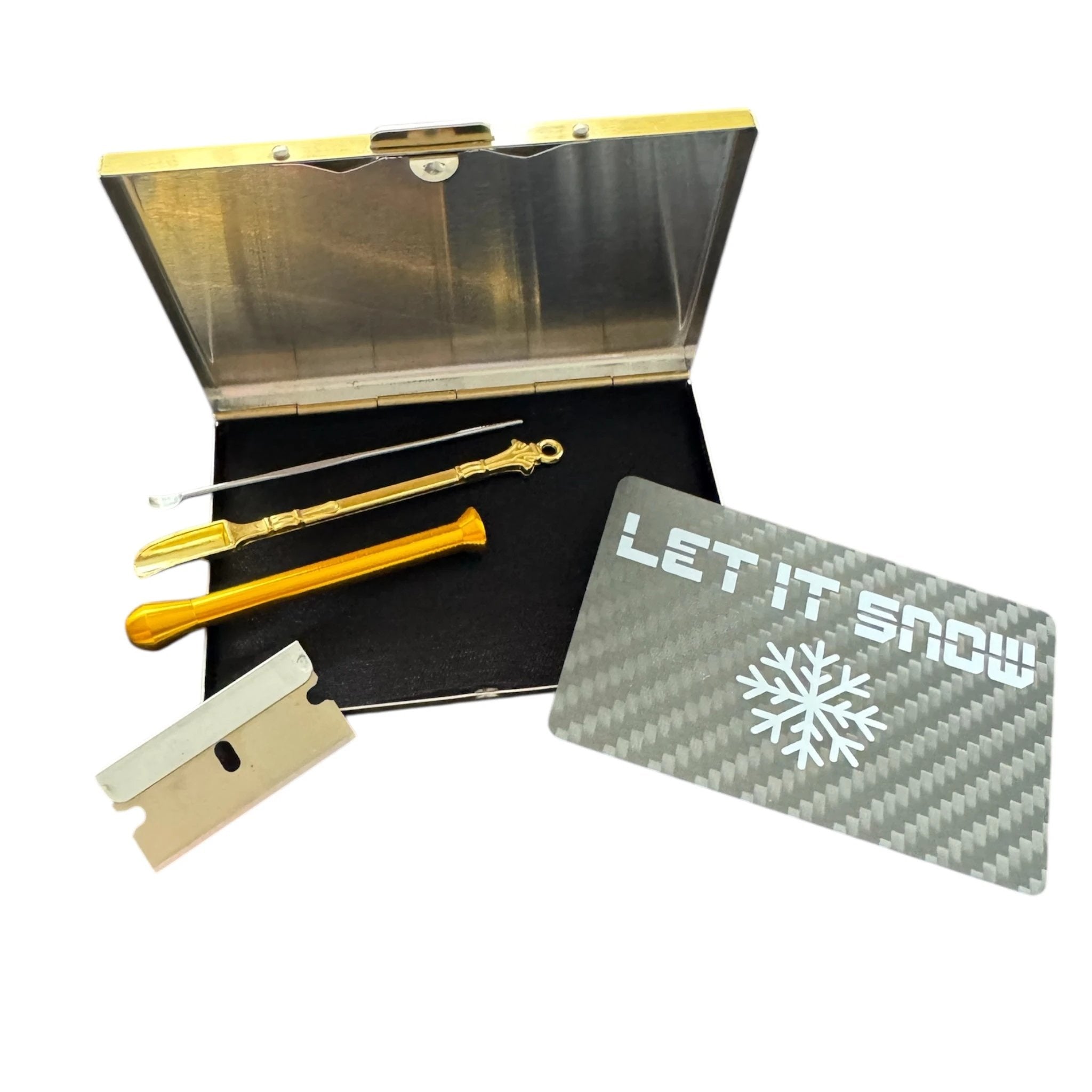 Konsum-Set mit Goldbox – Carbon „Let it Snow“ Edition - from DieBallerei
