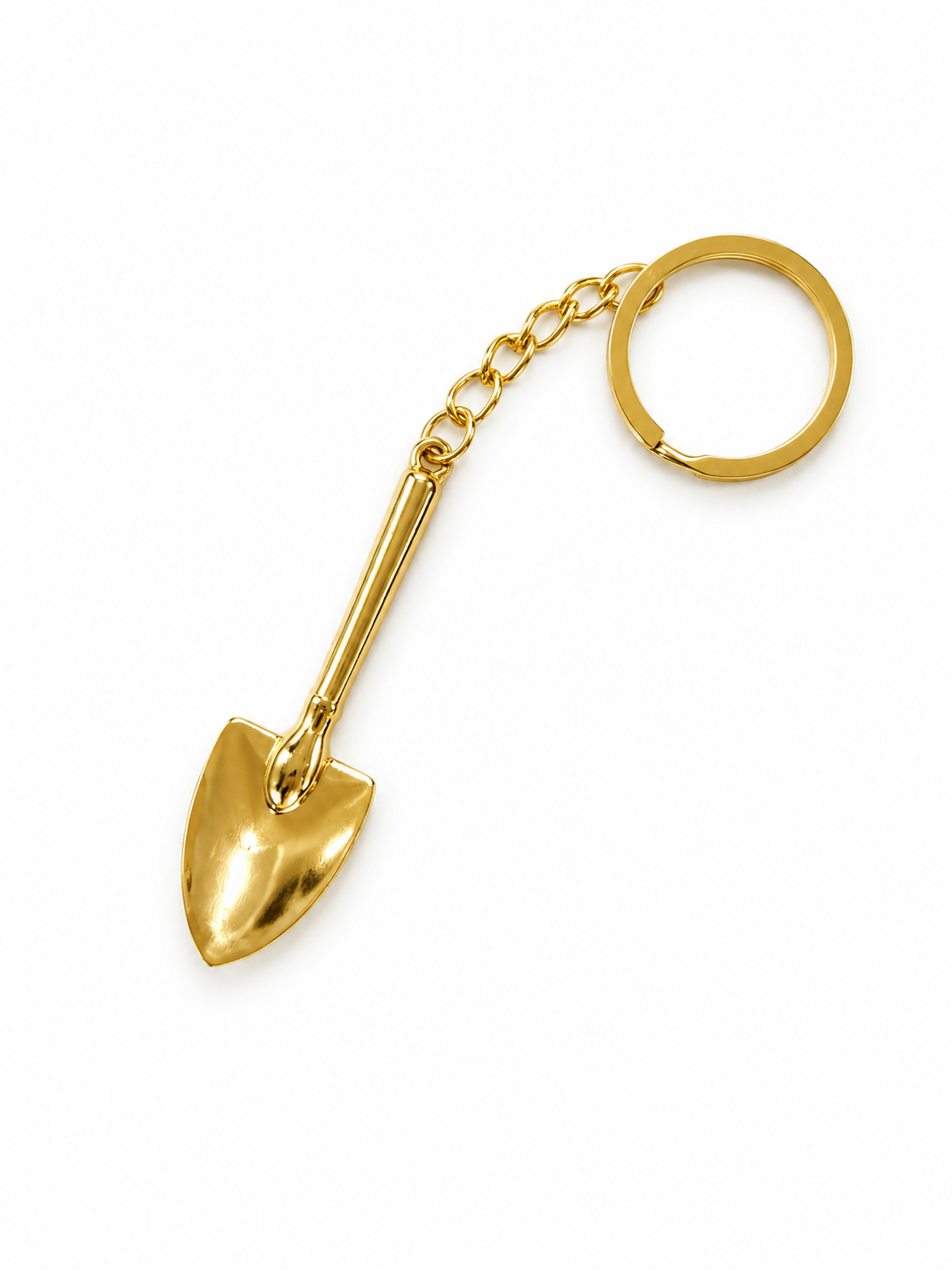 Löffel Anhänger in Spaten-/Schaufel-Form – Schlüsselanhänger ✨ Gold Style