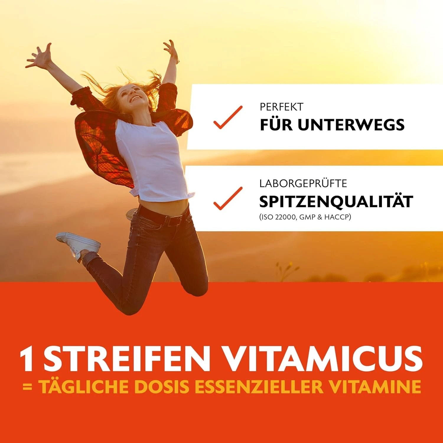 Vitamicus®: Das Revolutionäre Multivitaminpräparat - 30 Streifen - Mango - from DieBallerei