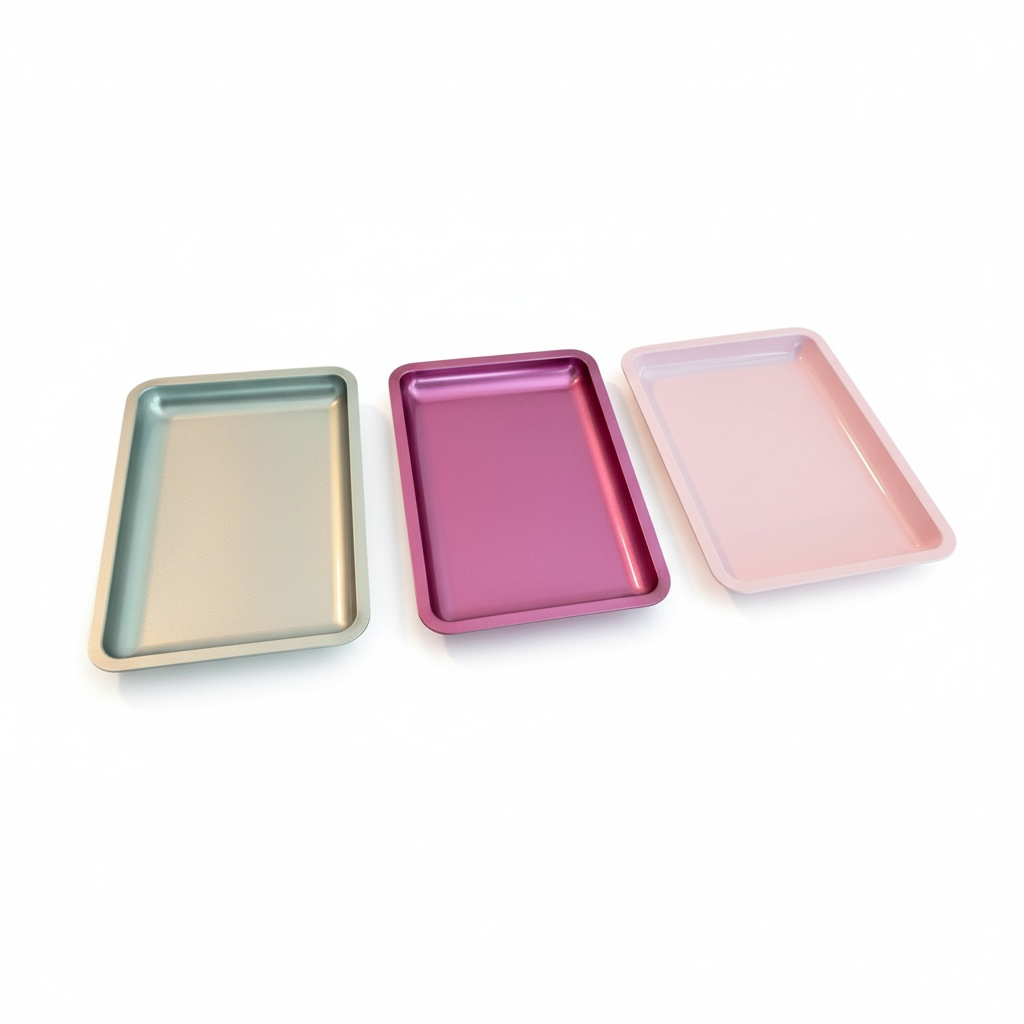 Metall Ziehunterlage – 12,5 x 18 cm | Stylische Bauunterlage/Rolling Tray in verschiedenen Farben