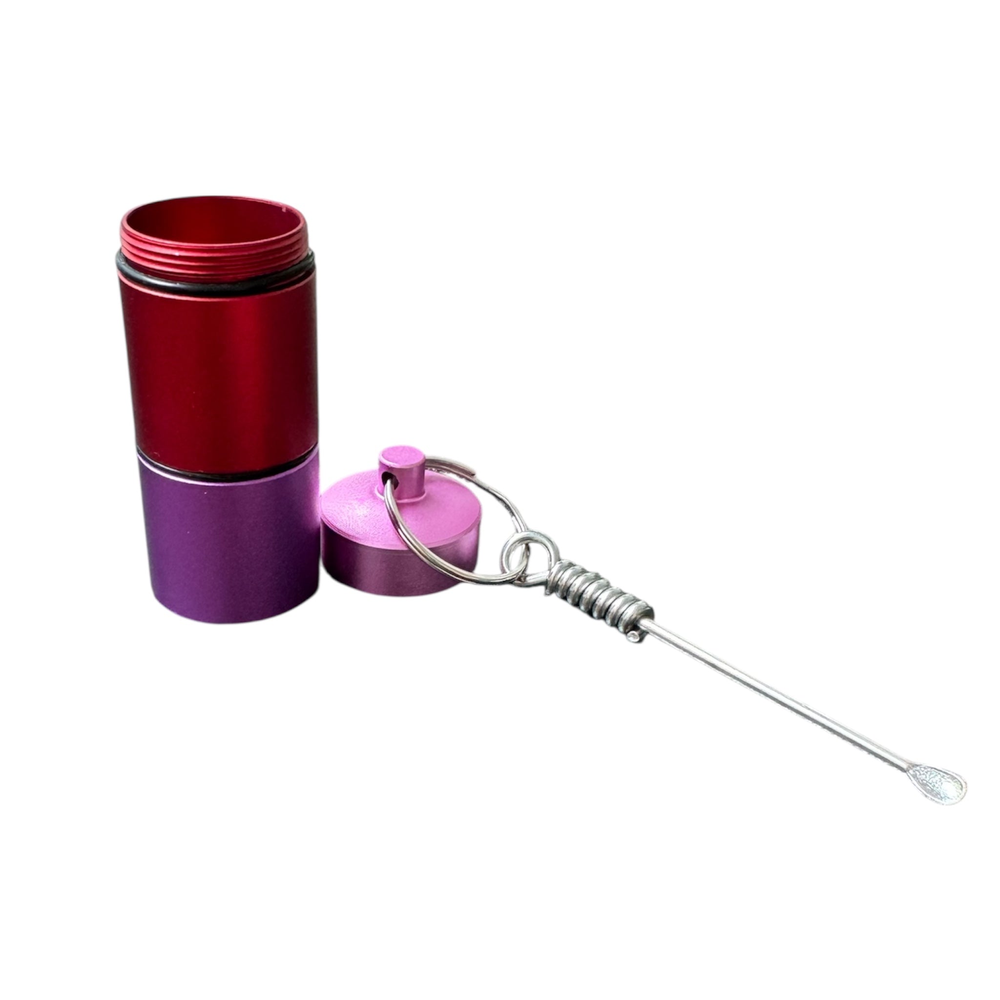 Mini-Stash-Behälter mit Löffel – Zweifach unterteilt & ready to go