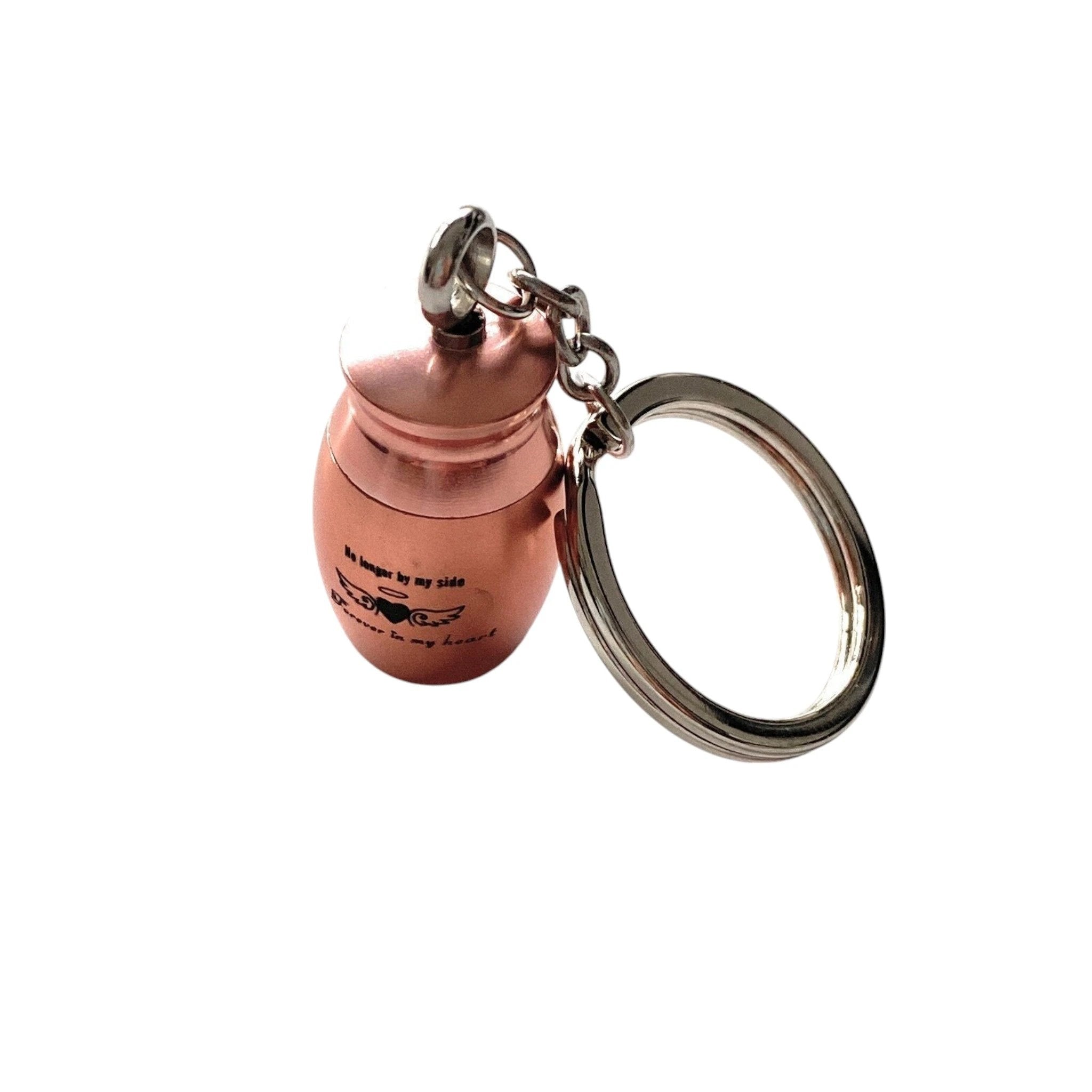 Mini Kapsel Anhänger – Schlüsselanhänger zum Schrauben für unterwegs (Rosa) - from DieBallerei