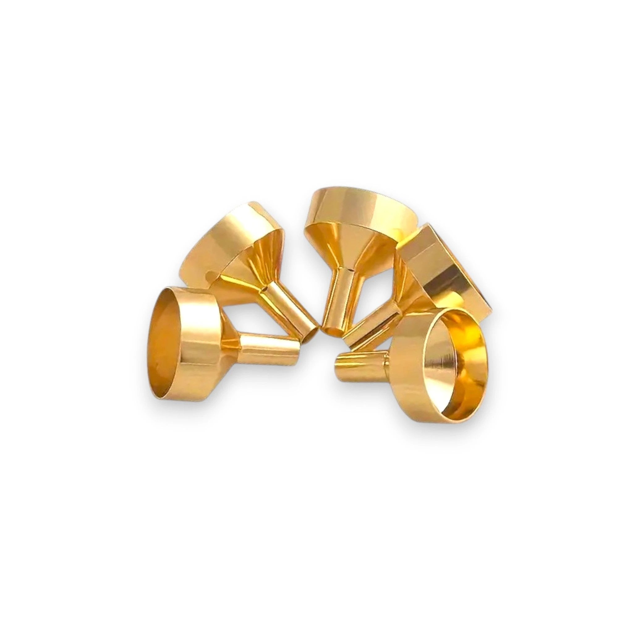 Mini Trichter aus robustem Aluminium – Gold - from DieBallerei
