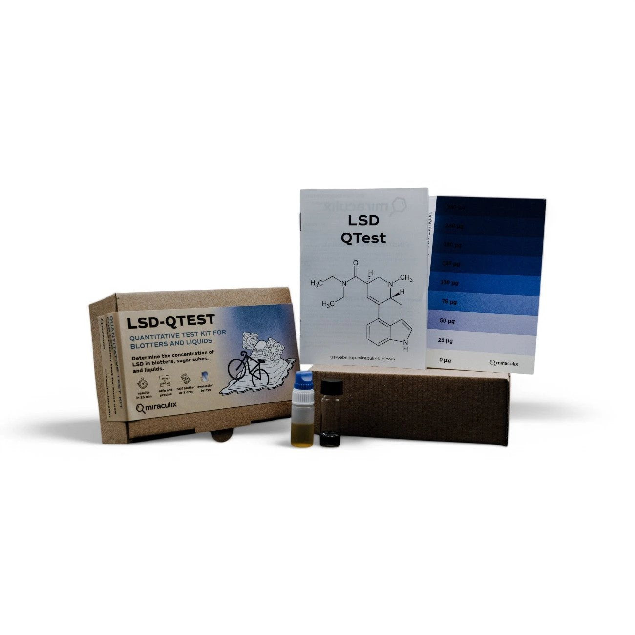 Miraculix Mobiler Schnelltest zur Bestimmung des LSD-Gehalts (LSD-QTest) - from DieBallerei