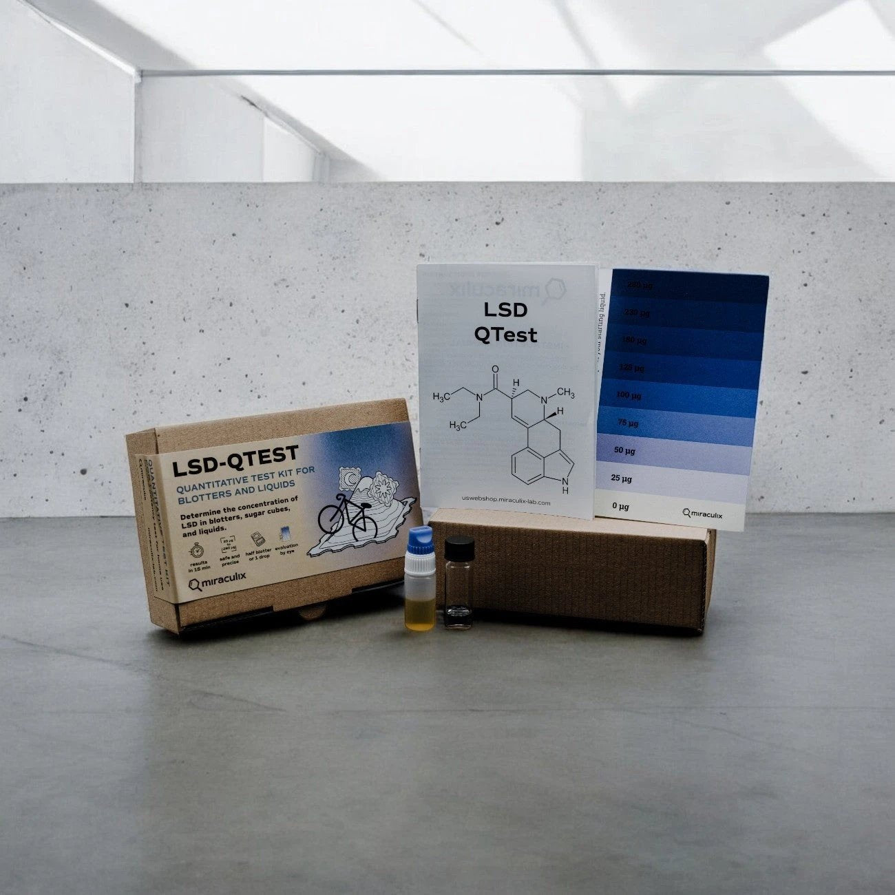 Miraculix Mobiler Schnelltest zur Bestimmung des LSD-Gehalts (LSD-QTest) - from DieBallerei