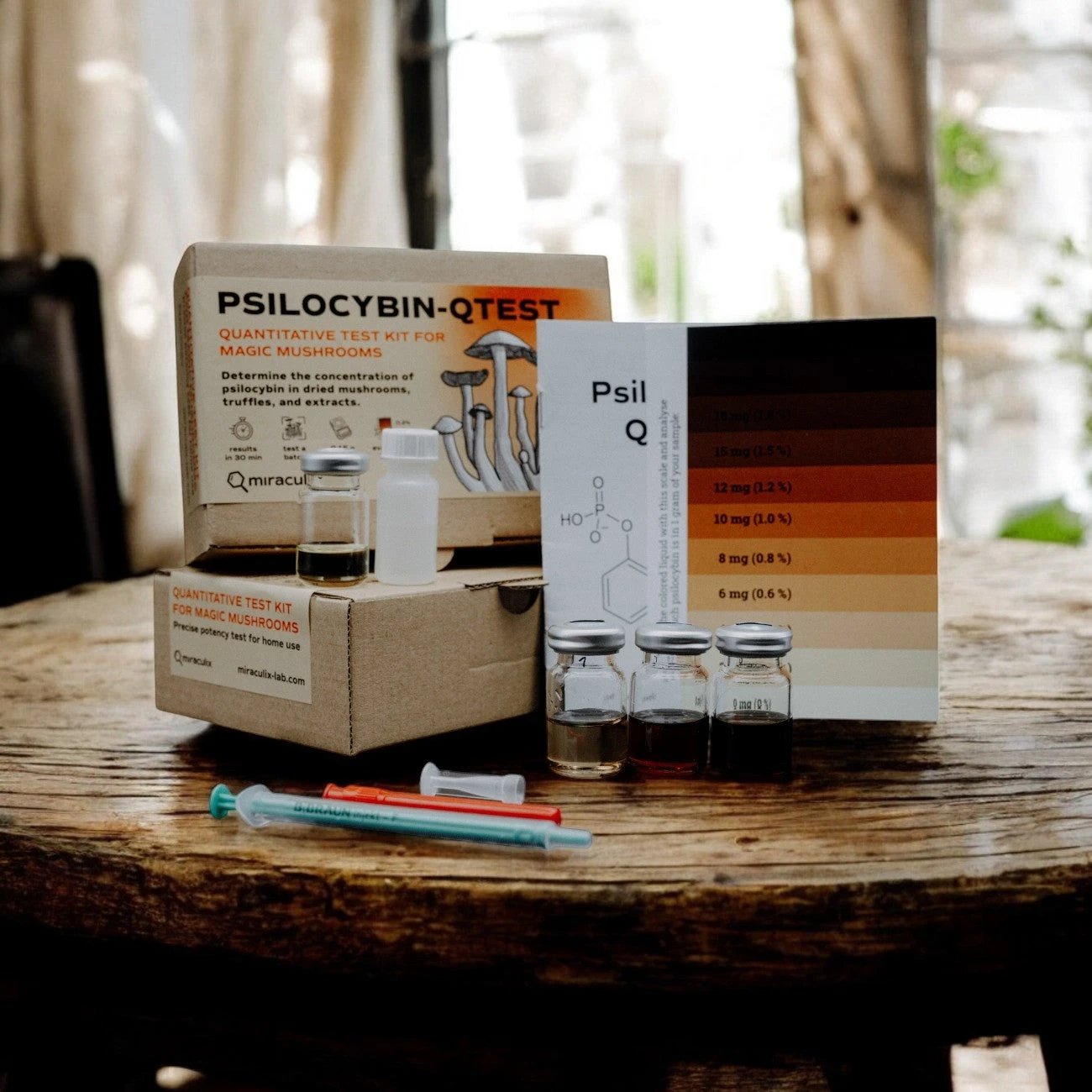 Miraculix Mobiler Schnelltest zur Bestimmung des Psilocybin-Gehalts (PSILO-QTest) - from DieBallerei