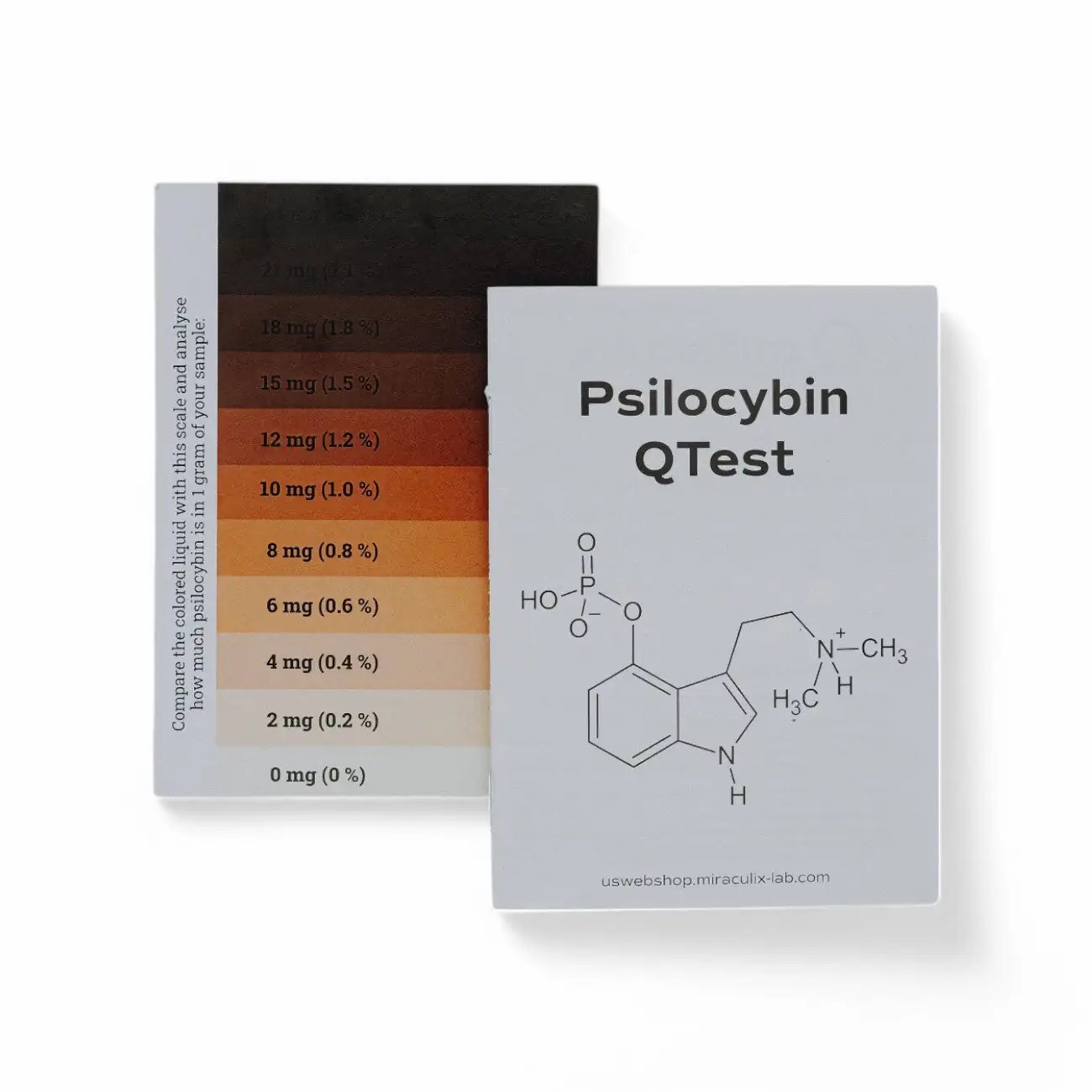 Miraculix Mobiler Schnelltest zur Bestimmung des Psilocybin-Gehalts (PSILO-QTest) - from DieBallerei