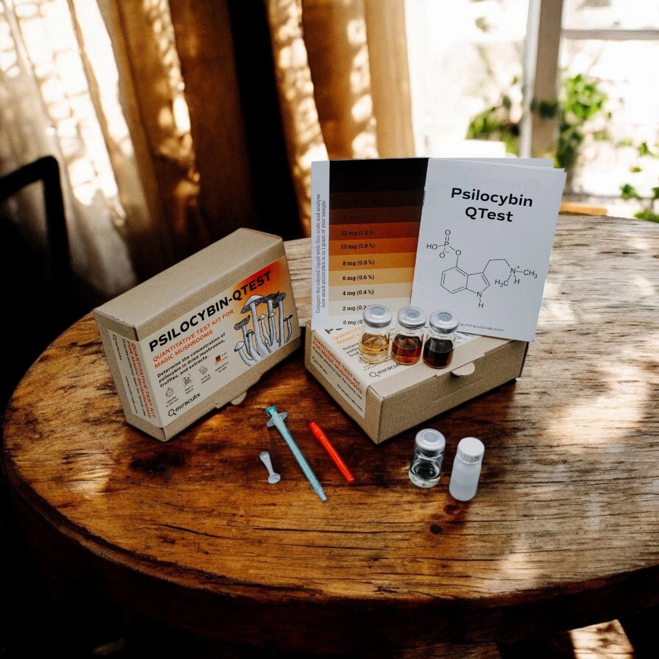 Miraculix Mobiler Schnelltest zur Bestimmung des Psilocybin-Gehalts (PSILO-QTest) - from DieBallerei