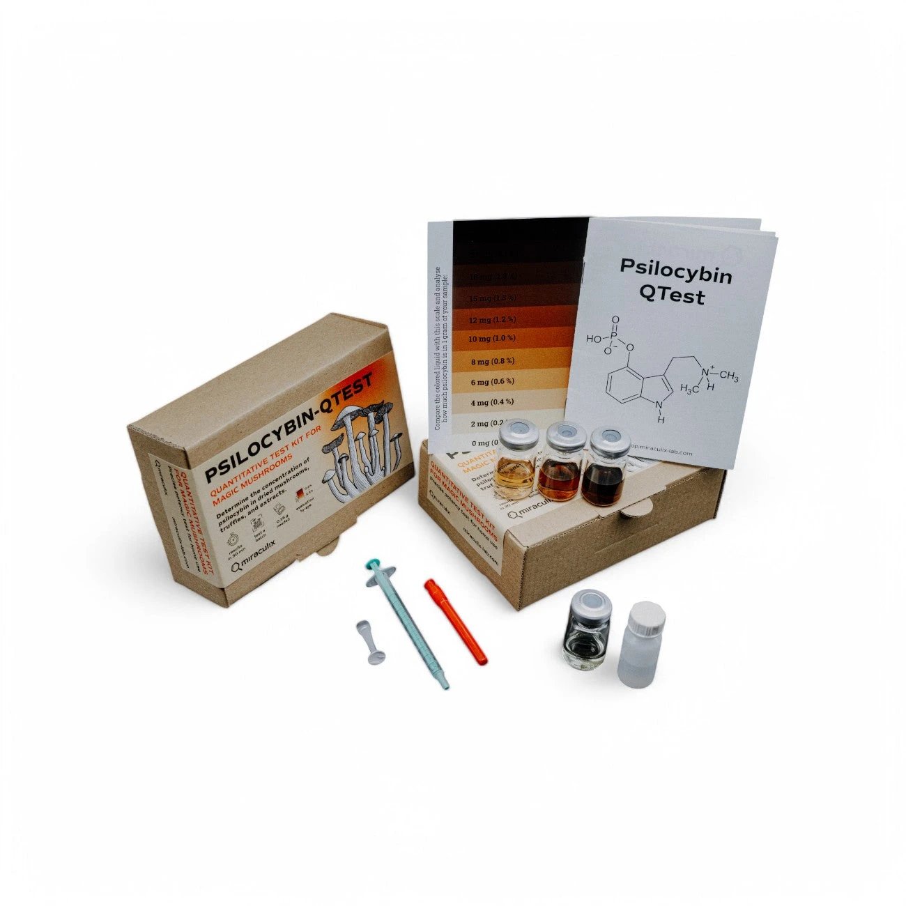 Miraculix Mobiler Schnelltest zur Bestimmung des Psilocybin-Gehalts (PSILO-QTest) - from DieBallerei