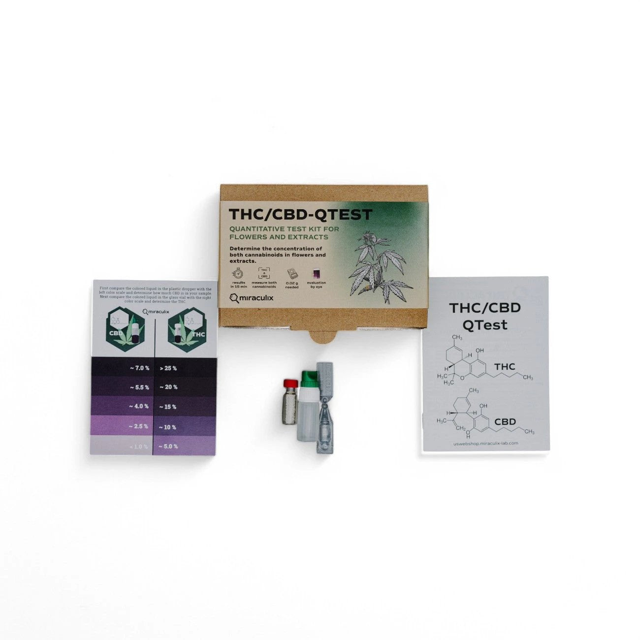 Miraculix Mobiler Schnelltest zur Bestimmung von THC- & CBD-Gehalten - from DieBallerei