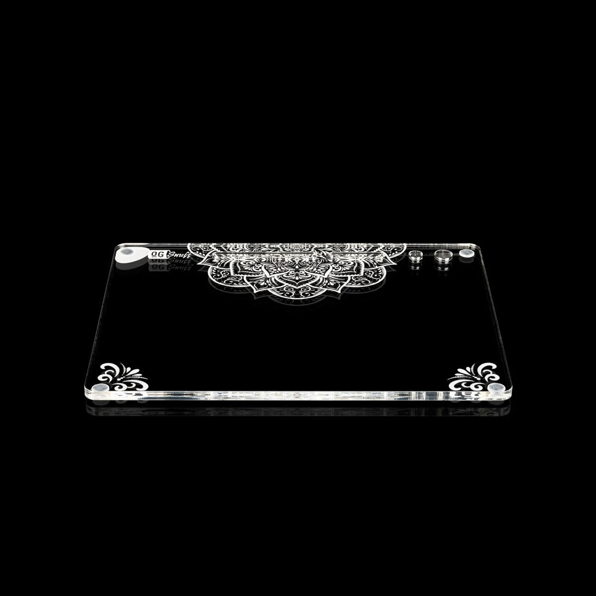 OG SNUFF Mandala Snuff Board – Plexiglas-Design mit Reflektorpad – Stil trifft Funktion - from DieBallerei