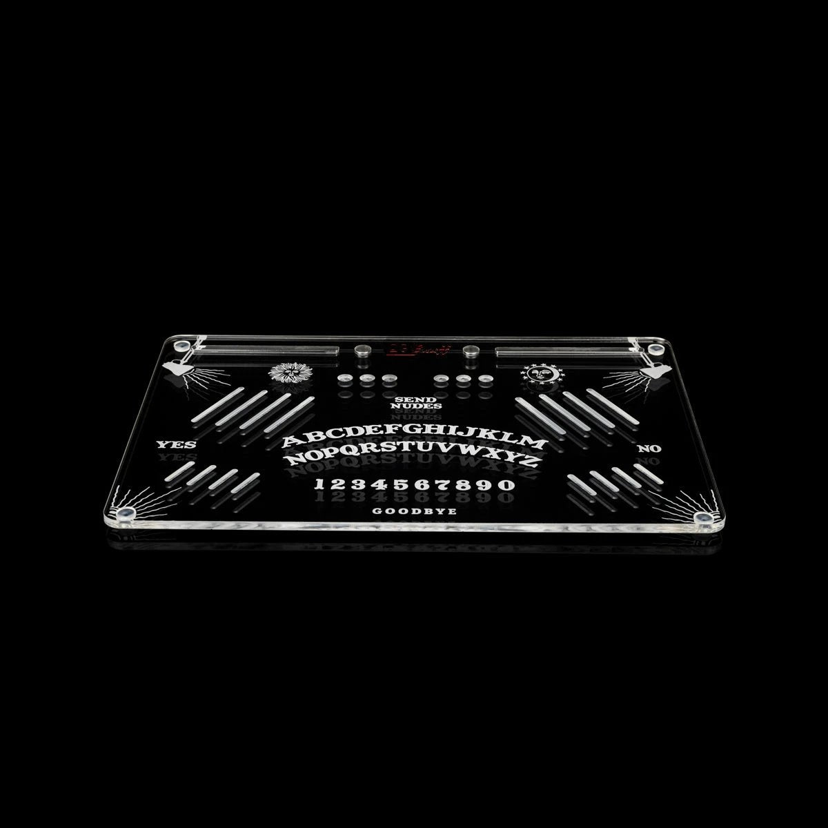 OG SNUFF Snuff Board „Ouija Edition“ – Graviertes Geisterbrett inkl. Planchette-Löffel - from DieBallerei