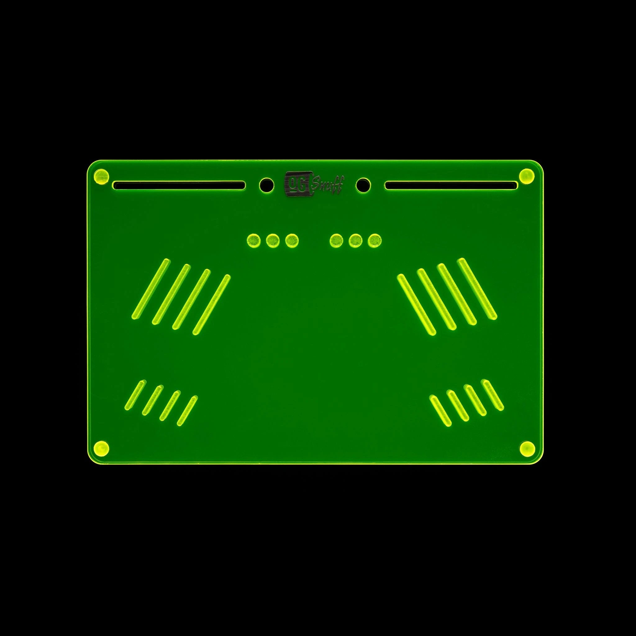 OG SNUFF Platter Board – Großes Snuff Board für Vielseitige Nutzung – 8 Rillen & 8 Vertiefungen - from DieBallerei