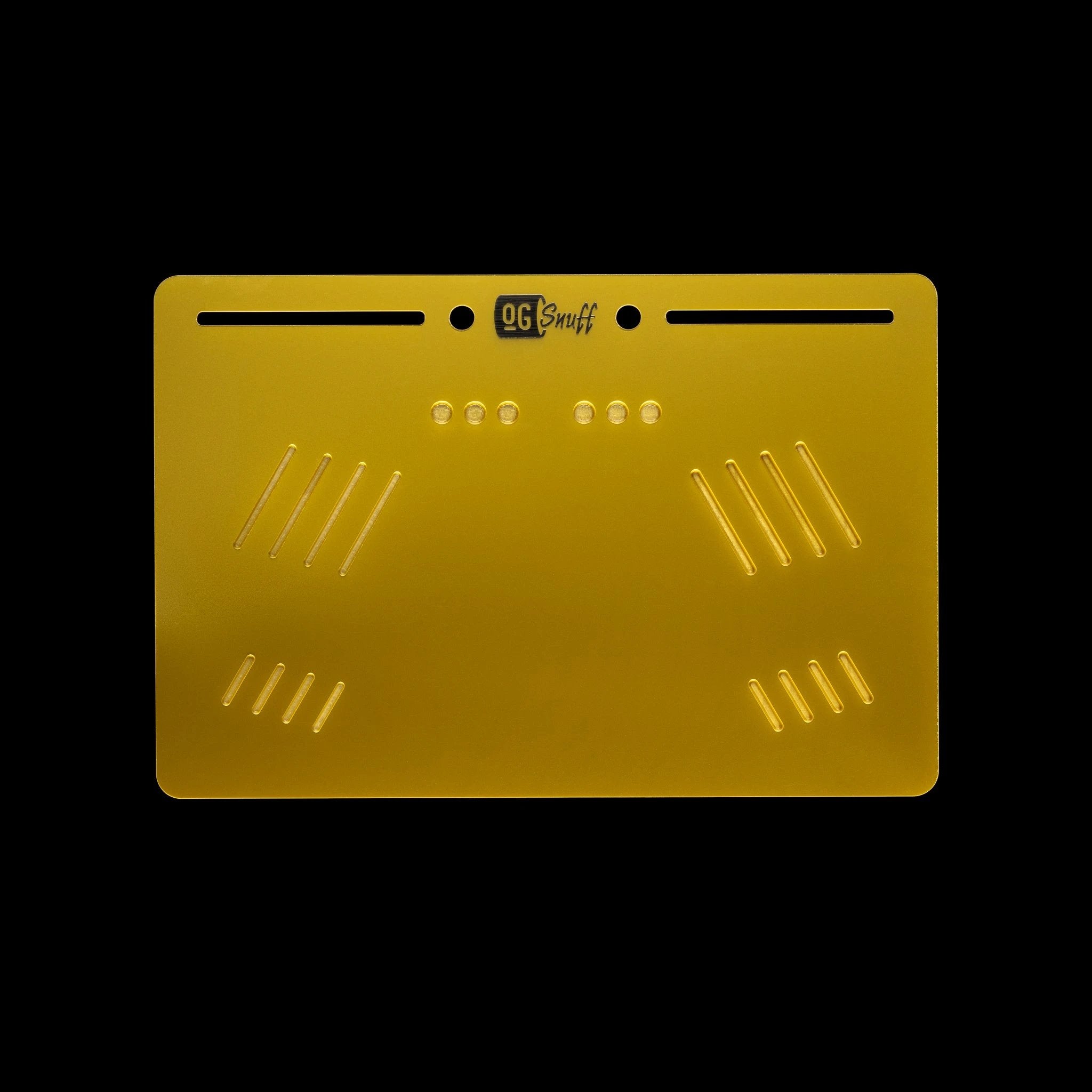 OG SNUFF Platter Board – Großes Snuff Board für Vielseitige Nutzung – 8 Rillen & 8 Vertiefungen - from DieBallerei