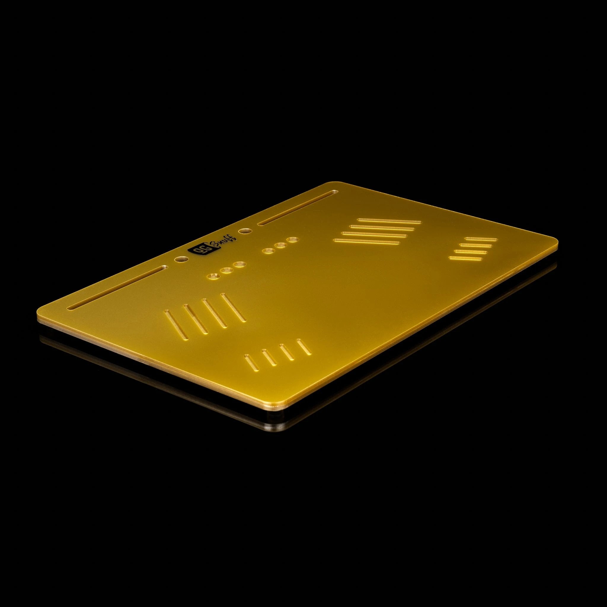 OG SNUFF Platter Board – Großes Snuff Board für Vielseitige Nutzung – 8 Rillen & 8 Vertiefungen - from DieBallerei