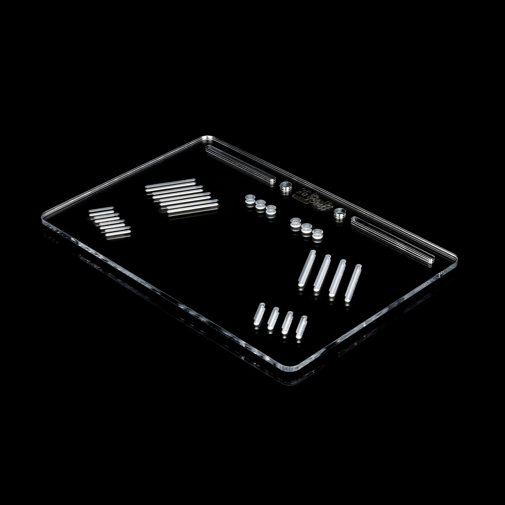 OG SNUFF Platter Board – Großes Snuff Board für Vielseitige Nutzung – 8 Rillen & 8 Vertiefungen - from DieBallerei