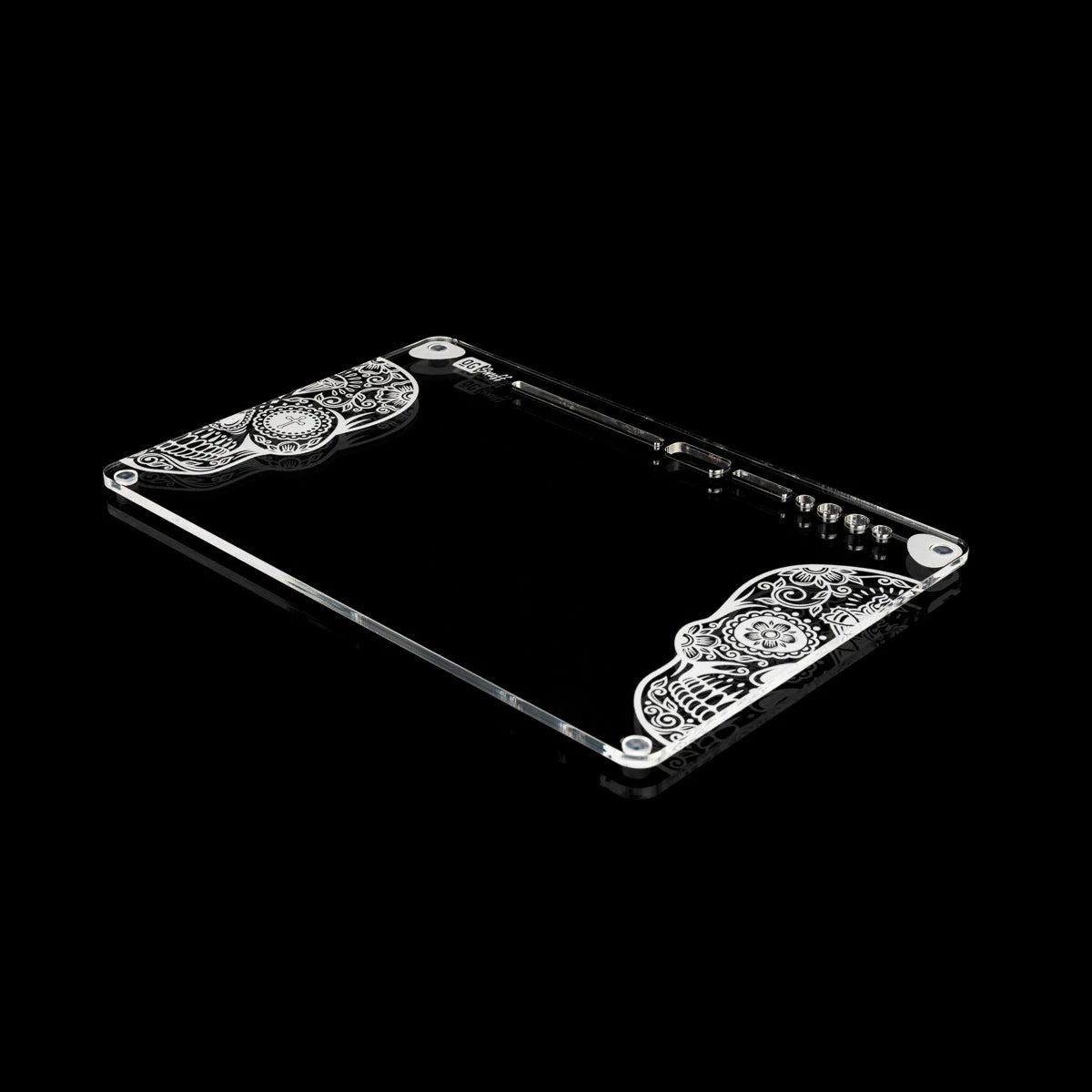 OG SNUFF „Tag der Toten“ – XXL Rolltablett / Snuff Board – Mit gravierten Totenkopf-Designs - from DieBallerei