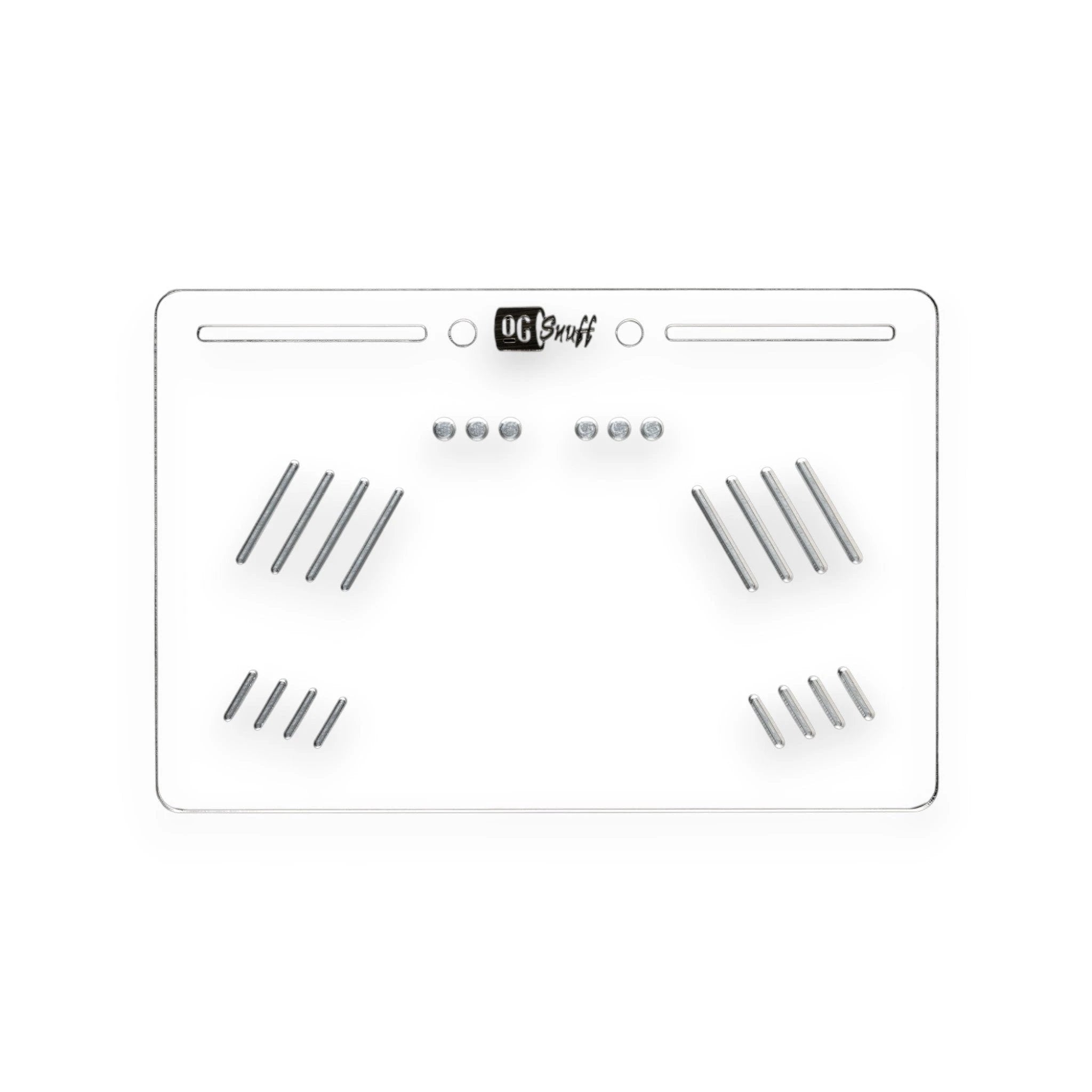 OG SNUFF Platter Board – Großes Snuff Board für Vielseitige Nutzung – 8 Rillen & 8 Vertiefungen - from DieBallerei