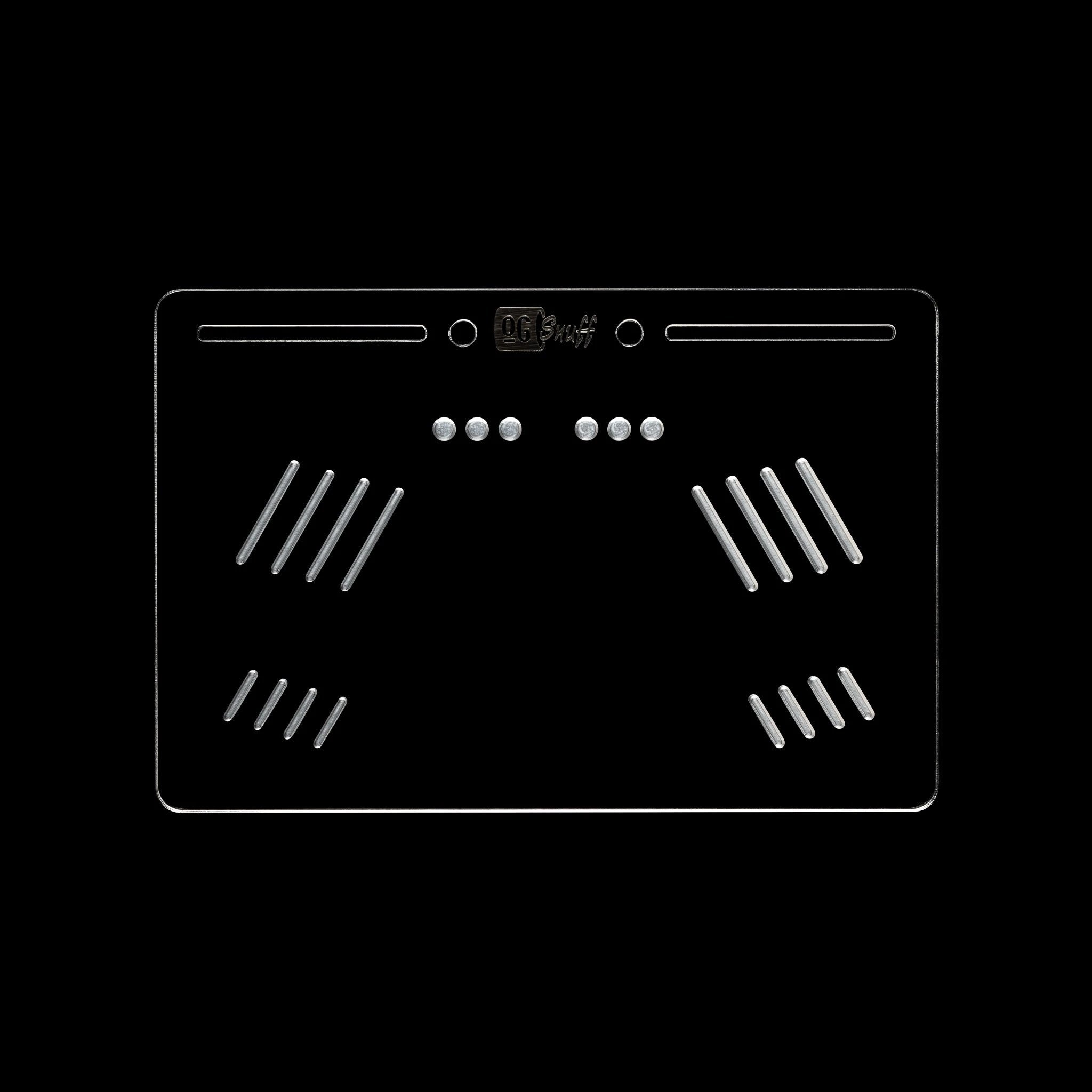 OG SNUFF Platter Board – Großes Snuff Board für Vielseitige Nutzung – 8 Rillen & 8 Vertiefungen - from DieBallerei