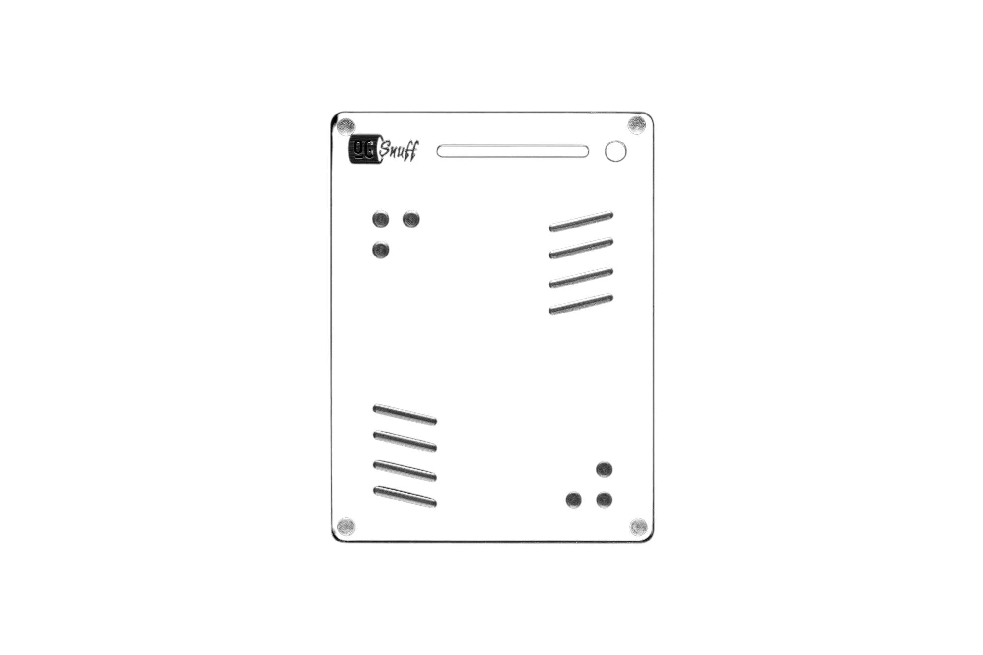 OG SNUFF Snuff Board Tablet – 8 Rillen & 6 Vertiefungen – UV-Reaktive Farboptionen - from DieBallerei
