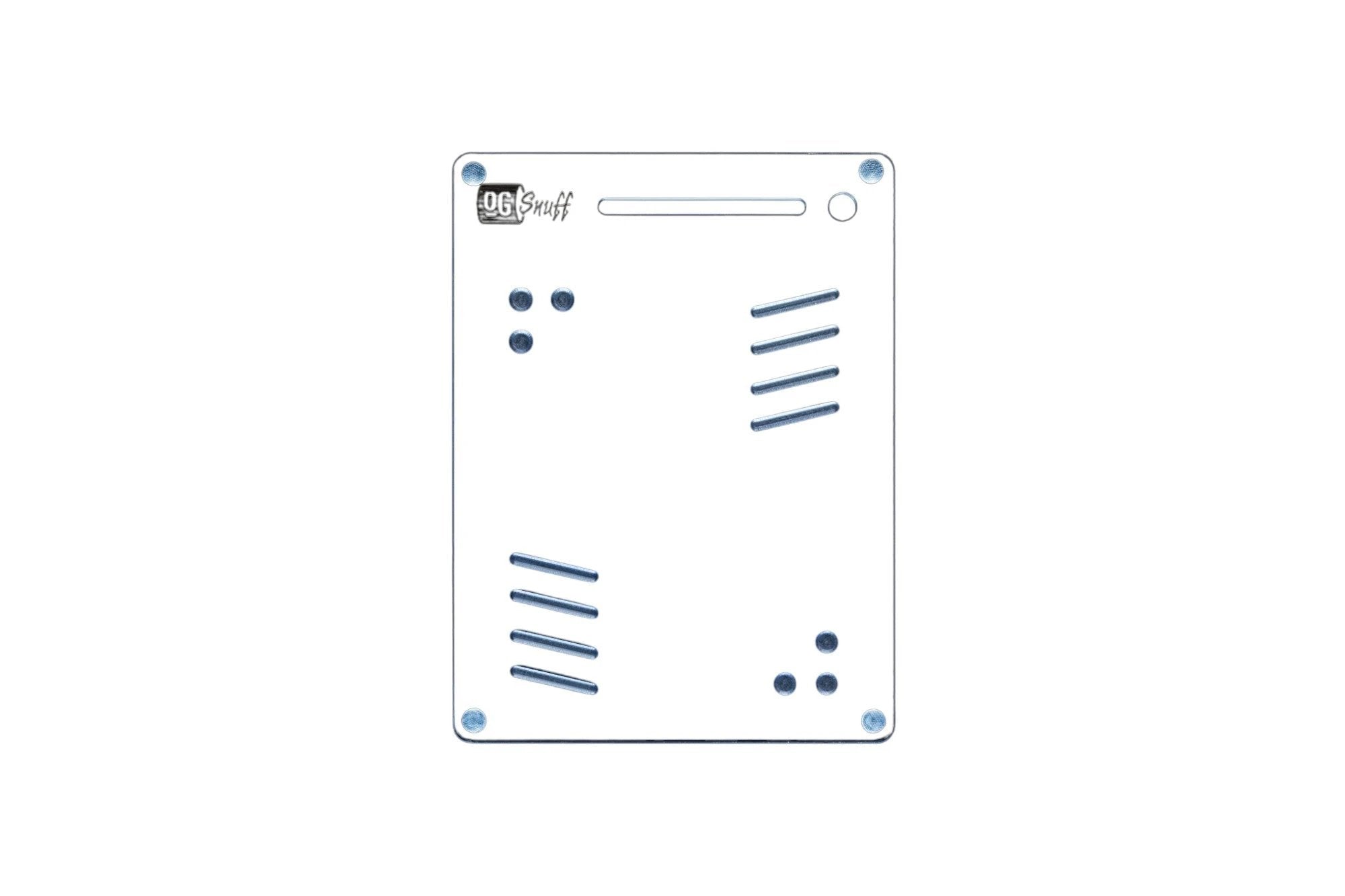 OG SNUFF Snuff Board Tablet – 8 Rillen & 6 Vertiefungen – UV-Reaktive Farboptionen - from DieBallerei