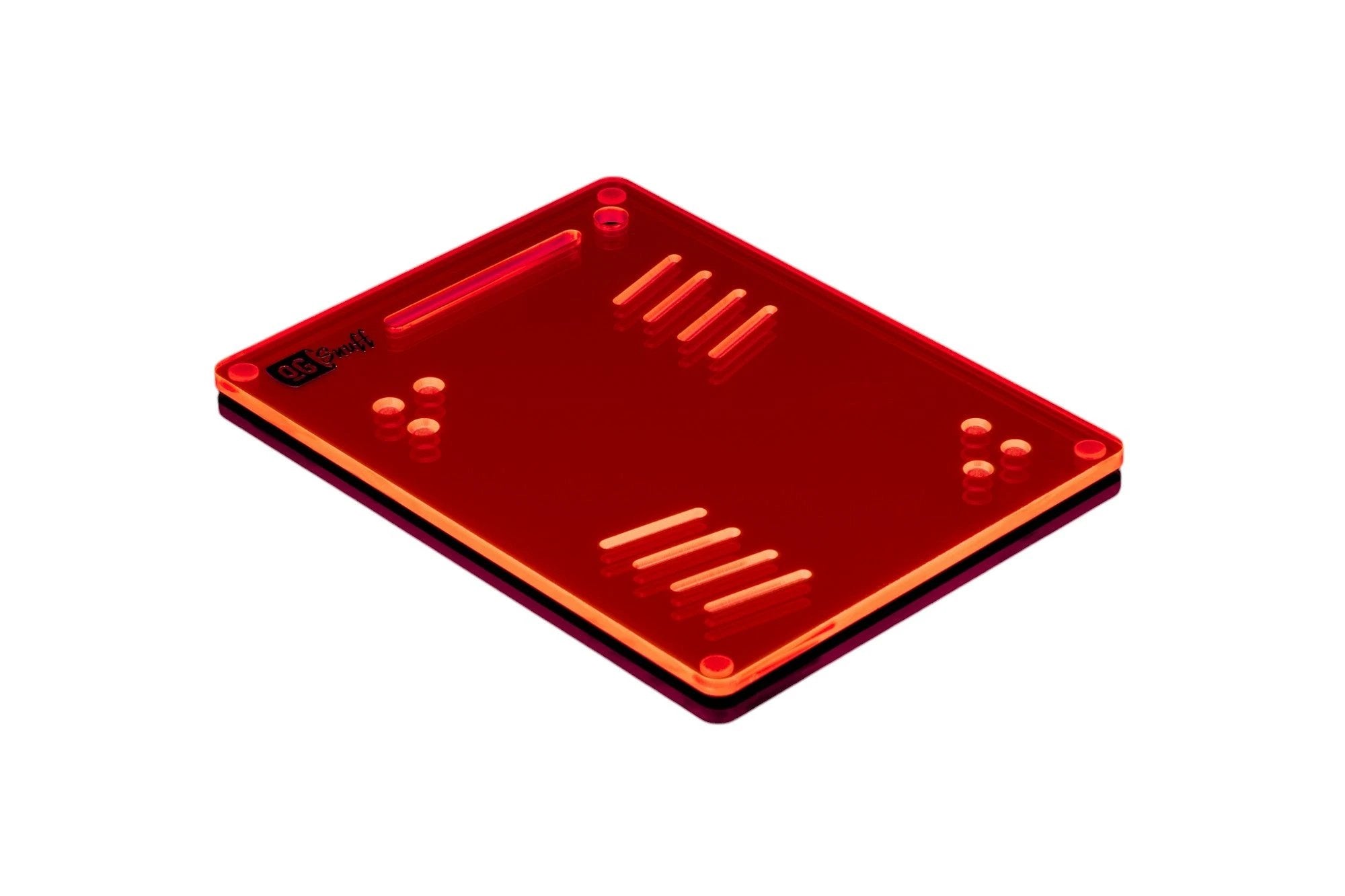 OG SNUFF Snuff Board Tablet – 8 Rillen & 6 Vertiefungen – UV-Reaktive Farboptionen - from DieBallerei