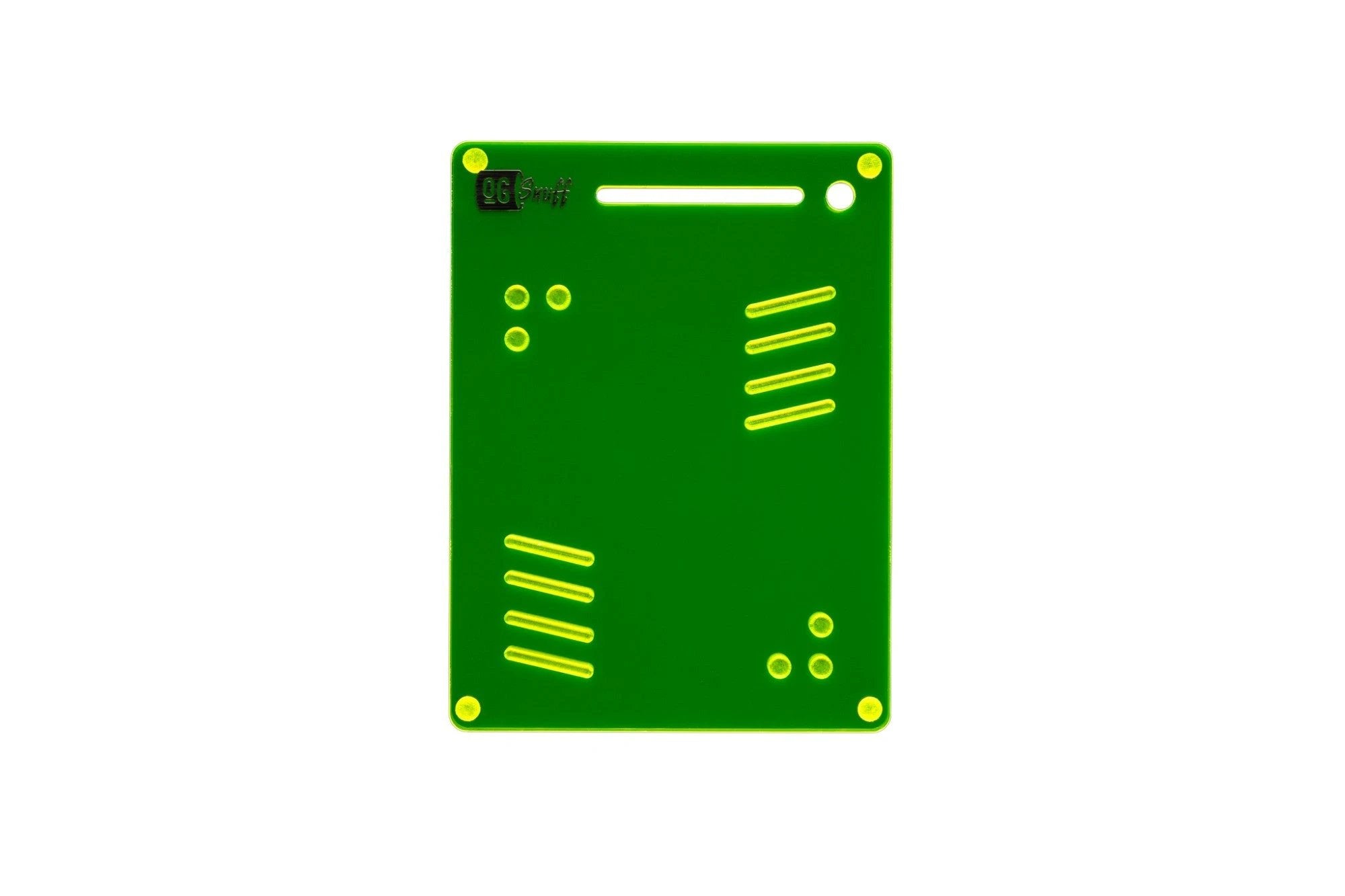 OG SNUFF Snuff Board Tablet – 8 Rillen & 6 Vertiefungen – UV-Reaktive Farboptionen - from DieBallerei
