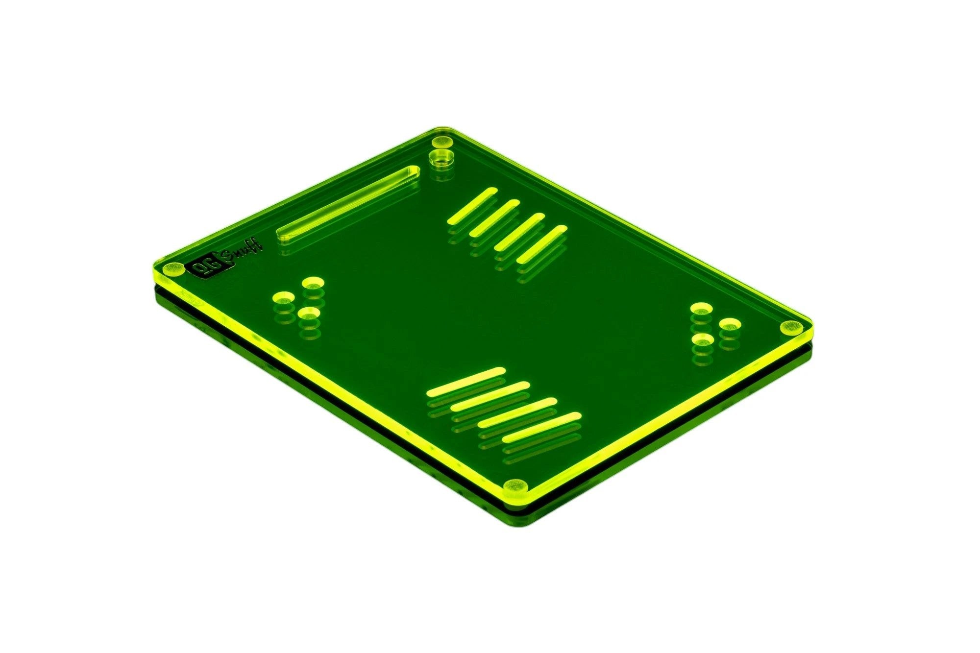 OG SNUFF Snuff Board Tablet – 8 Rillen & 6 Vertiefungen – UV-Reaktive Farboptionen - from DieBallerei