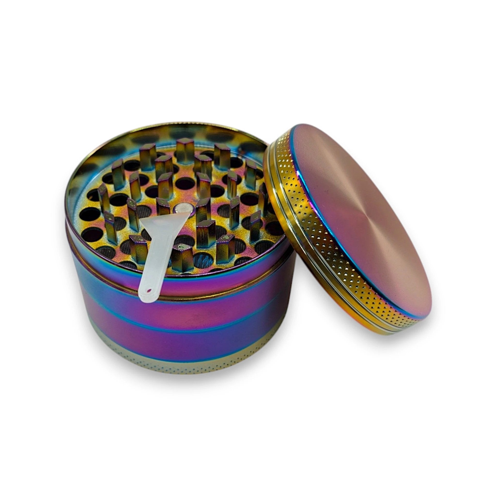 XL 4-teiliger Premium Grinder – 63mm – Regenbogenfarben - Grinder from DieBallerei