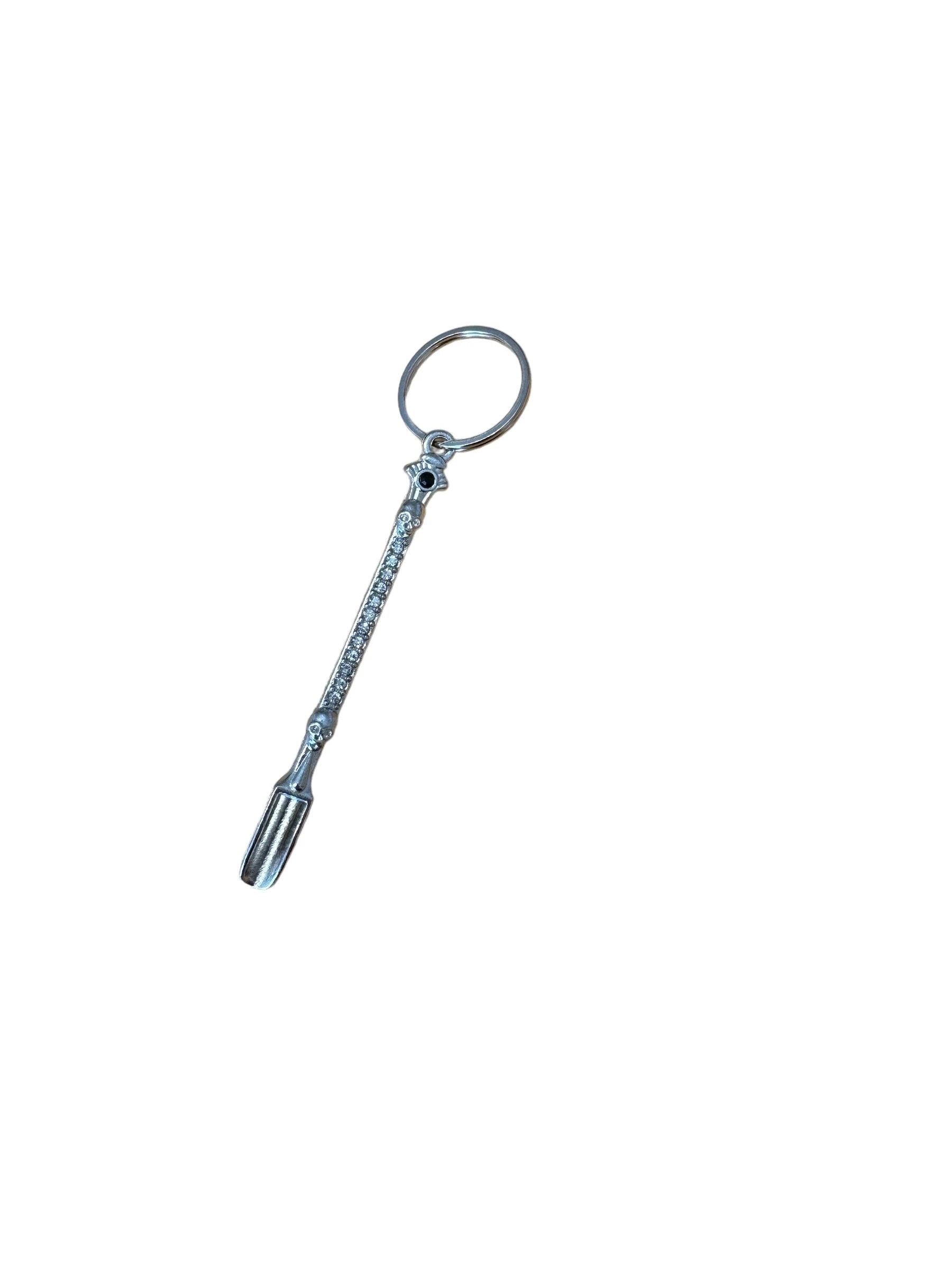 Funkelnder Totenkopf-Löffel mit Strass & Schlüsselanhänger in 4 Farben - from DieBallerei