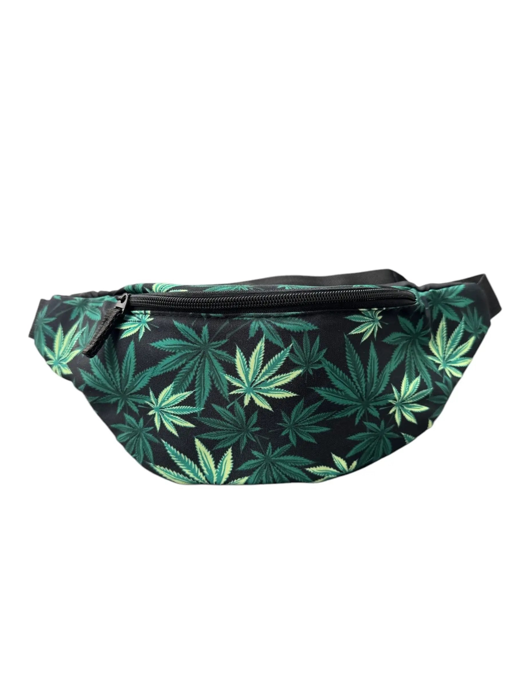 Bauchtasche/Cross-Body Bag mit Hanfblatt-Design – Lässig, praktisch und stylisch - from DieBallerei