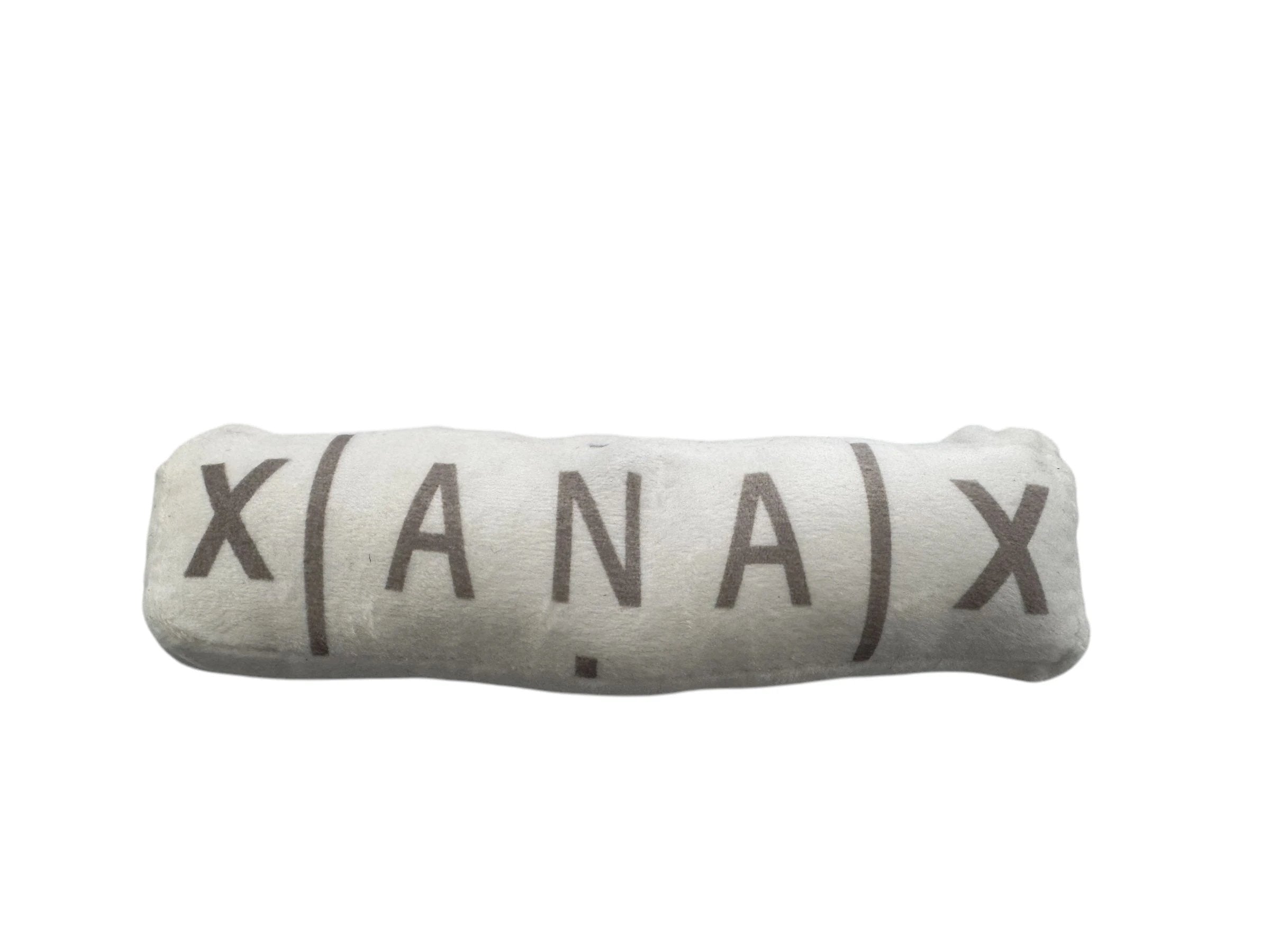 Hundespielzeug – Tablettenform - Xanax, 20cm x 5cm mit Quietsch-Element - Joint from DieBallerei