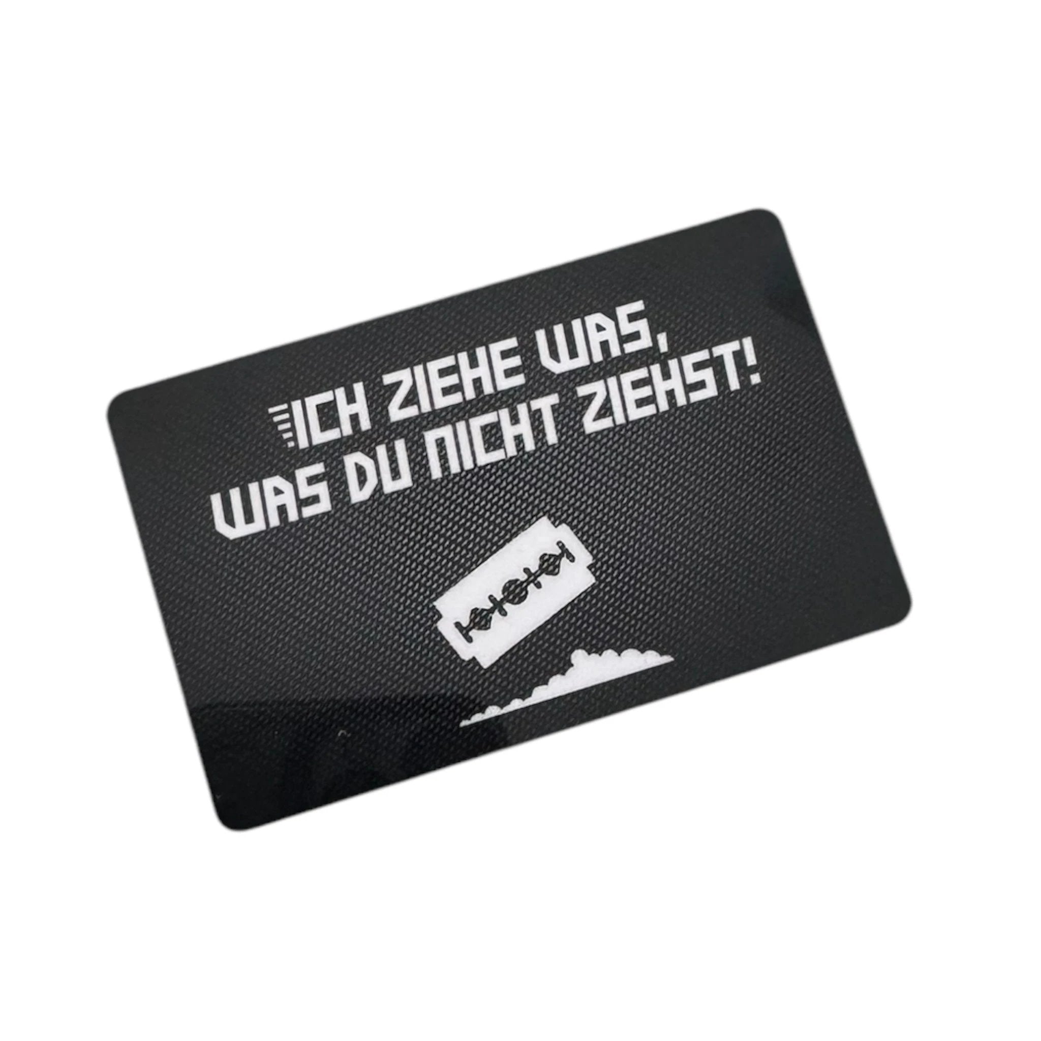 Hack-Karte „Ich ziehe was, was du nicht ziehst!“ im edlen Carbon Look - from DieBallerei